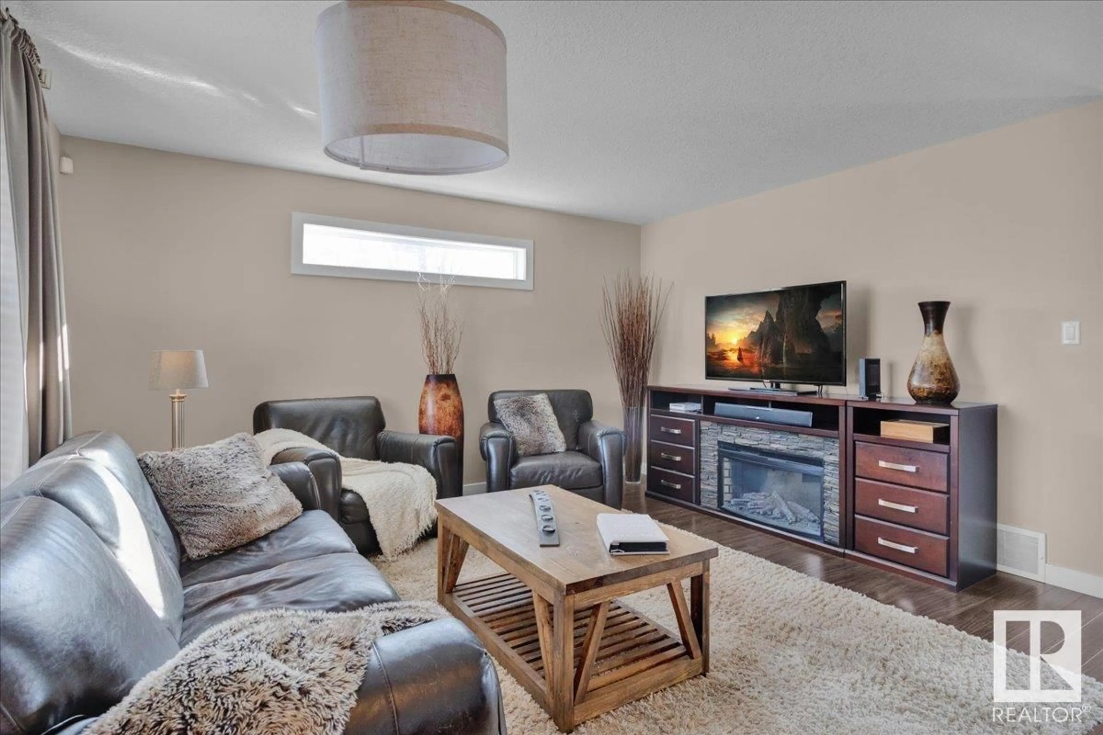 Living room with furniture, unknown for #11 301 PALISADES WY, Sherwood Park Alberta T8H0T4