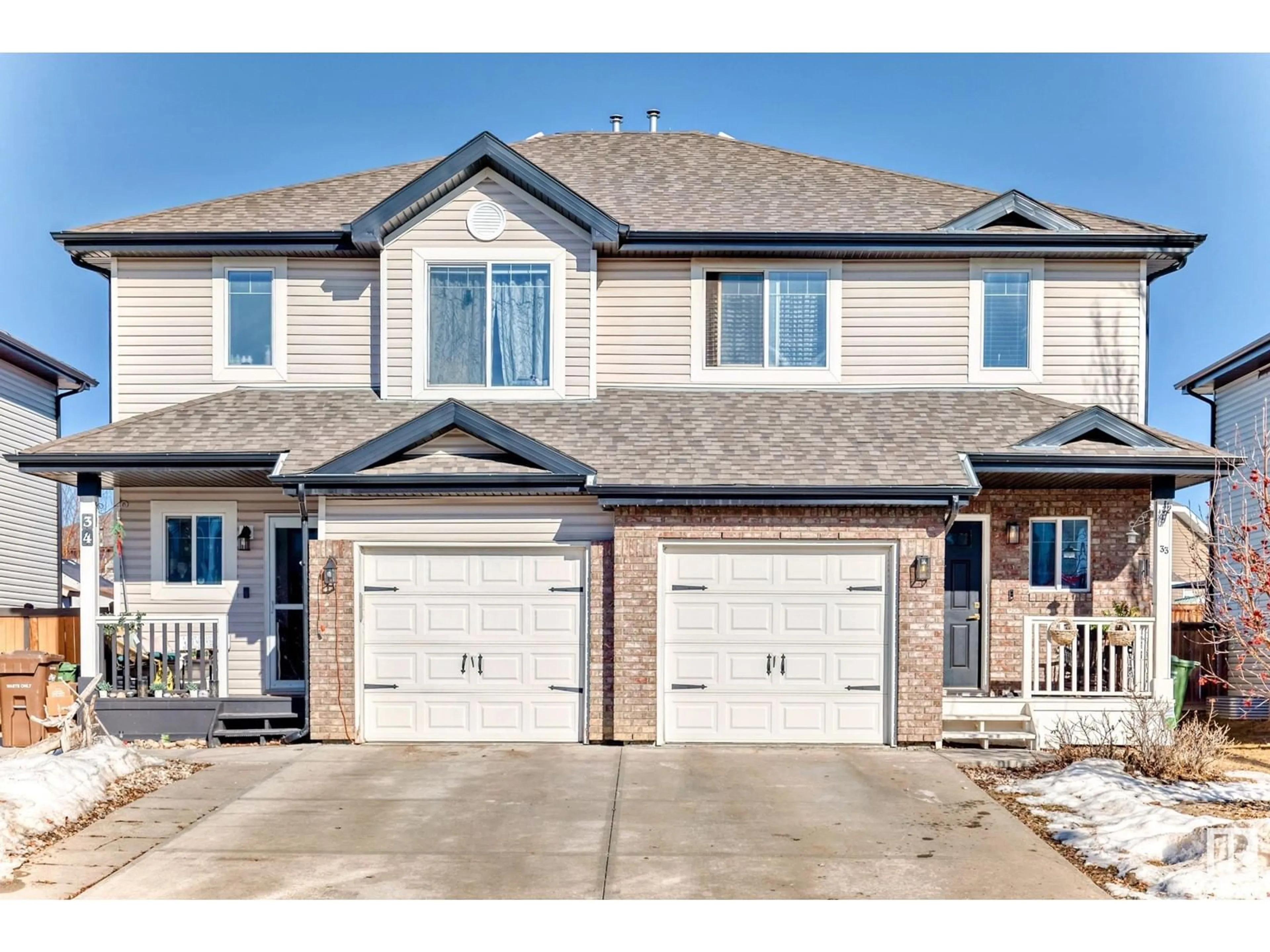 Home with brick exterior material, street for 33 NEVIS CL, St. Albert Alberta T8N0R7