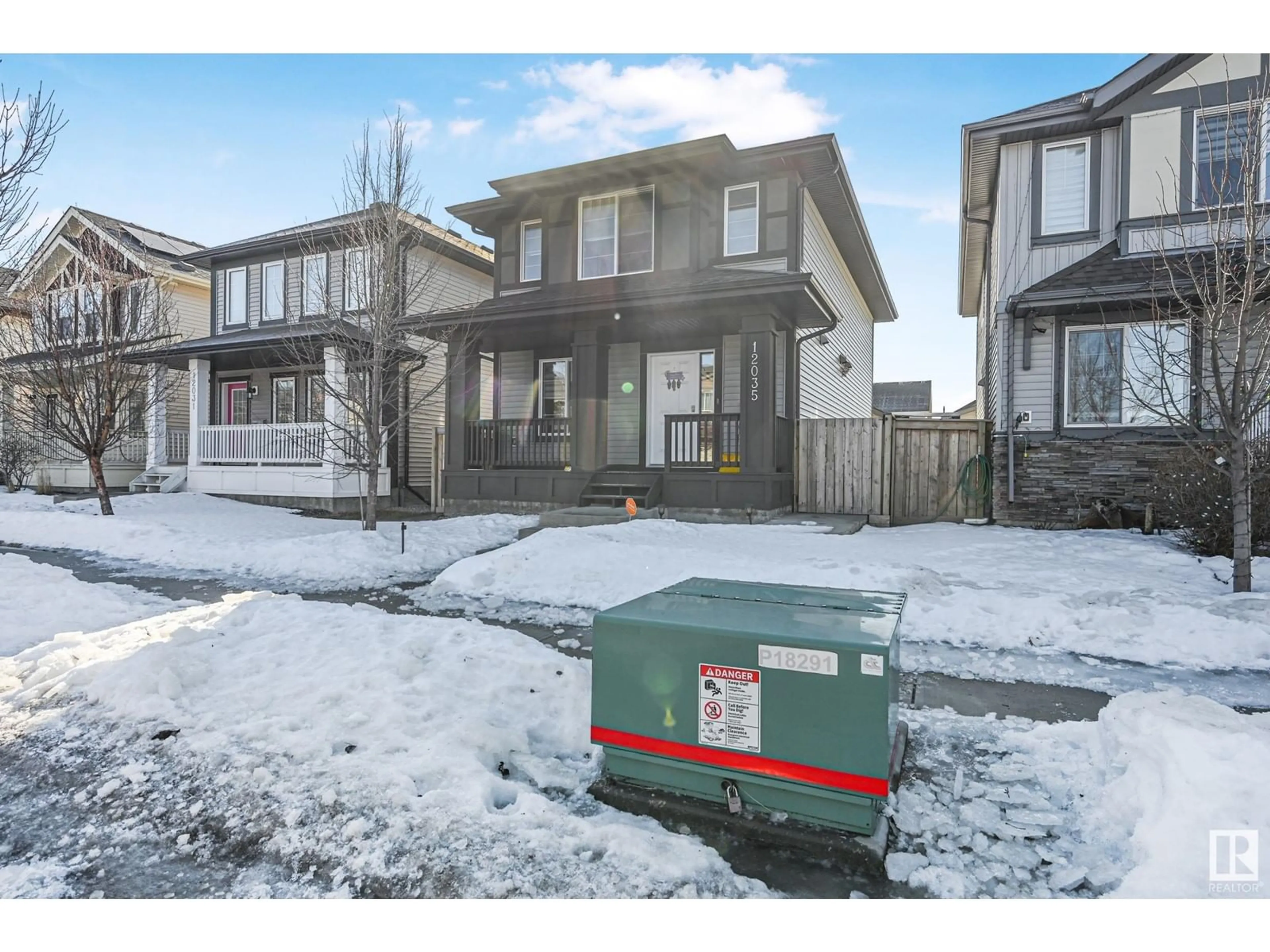 A pic from outside/outdoor area/front of a property/back of a property/a pic from drone, street for 12035 167B AV NW, Edmonton Alberta T5X0G6