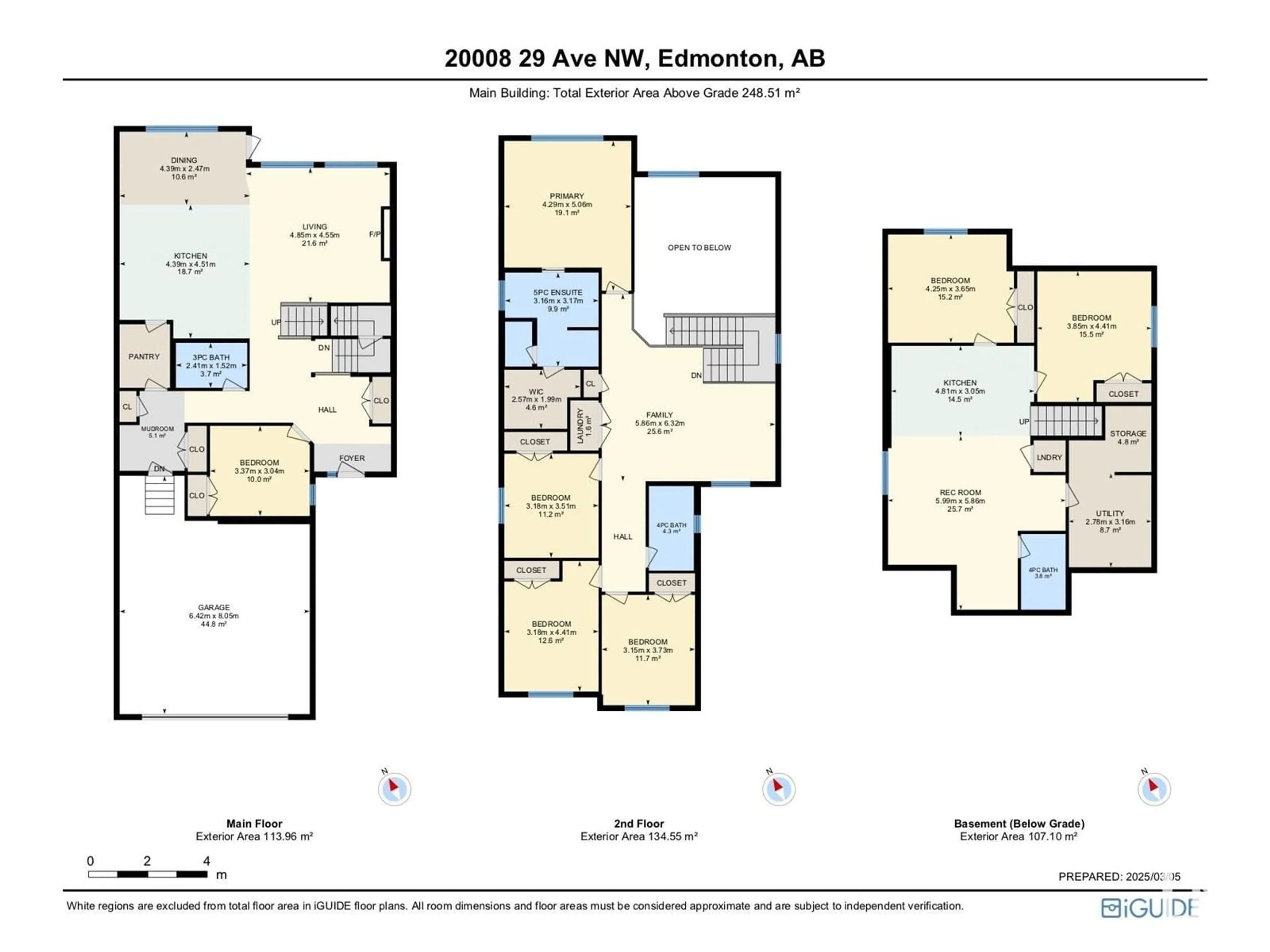 Floor plan for 20008 29 AV NW, Edmonton Alberta T6M0W8