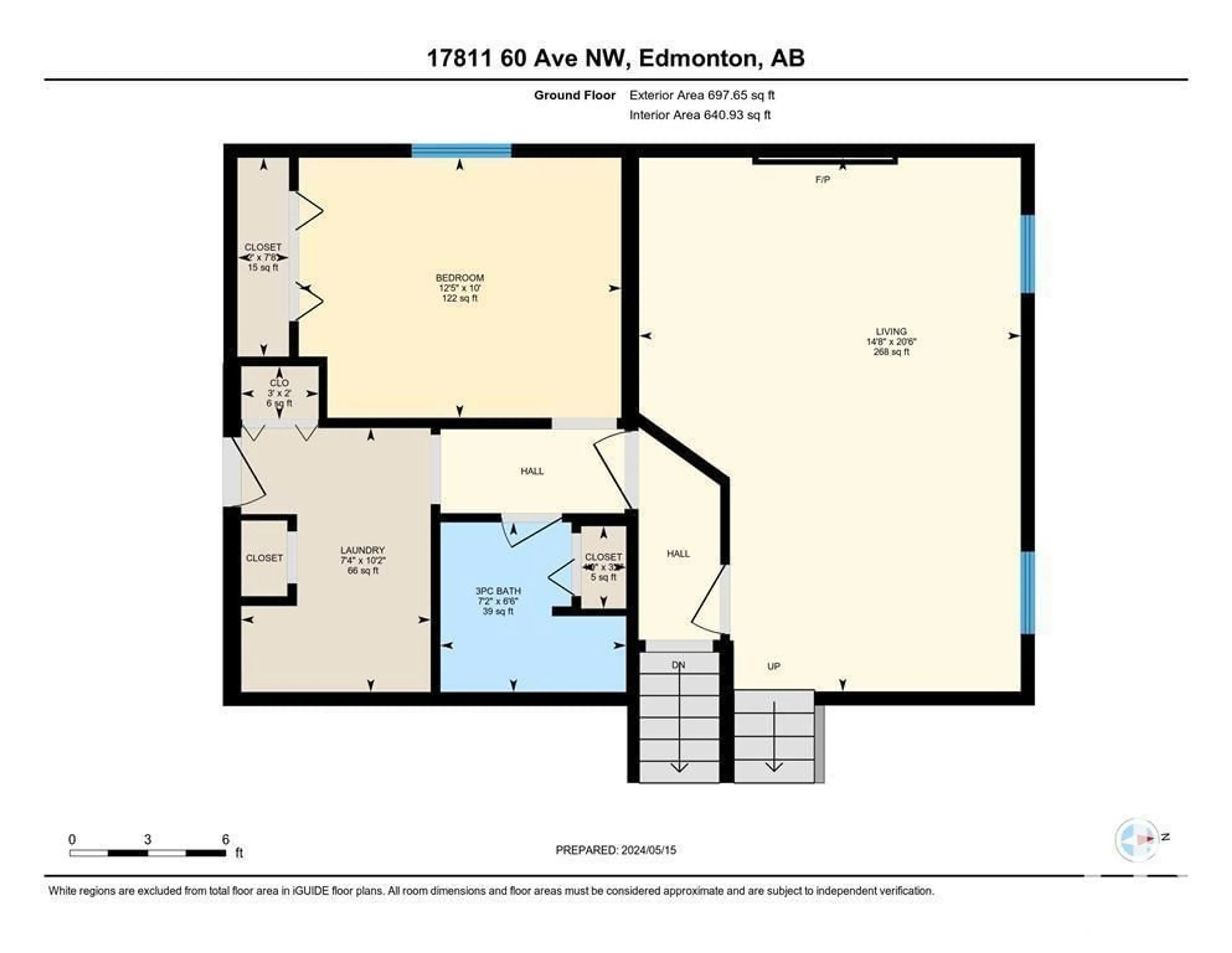 Floor plan for 17811 60 Ave NW, Edmonton Alberta T6M1S9