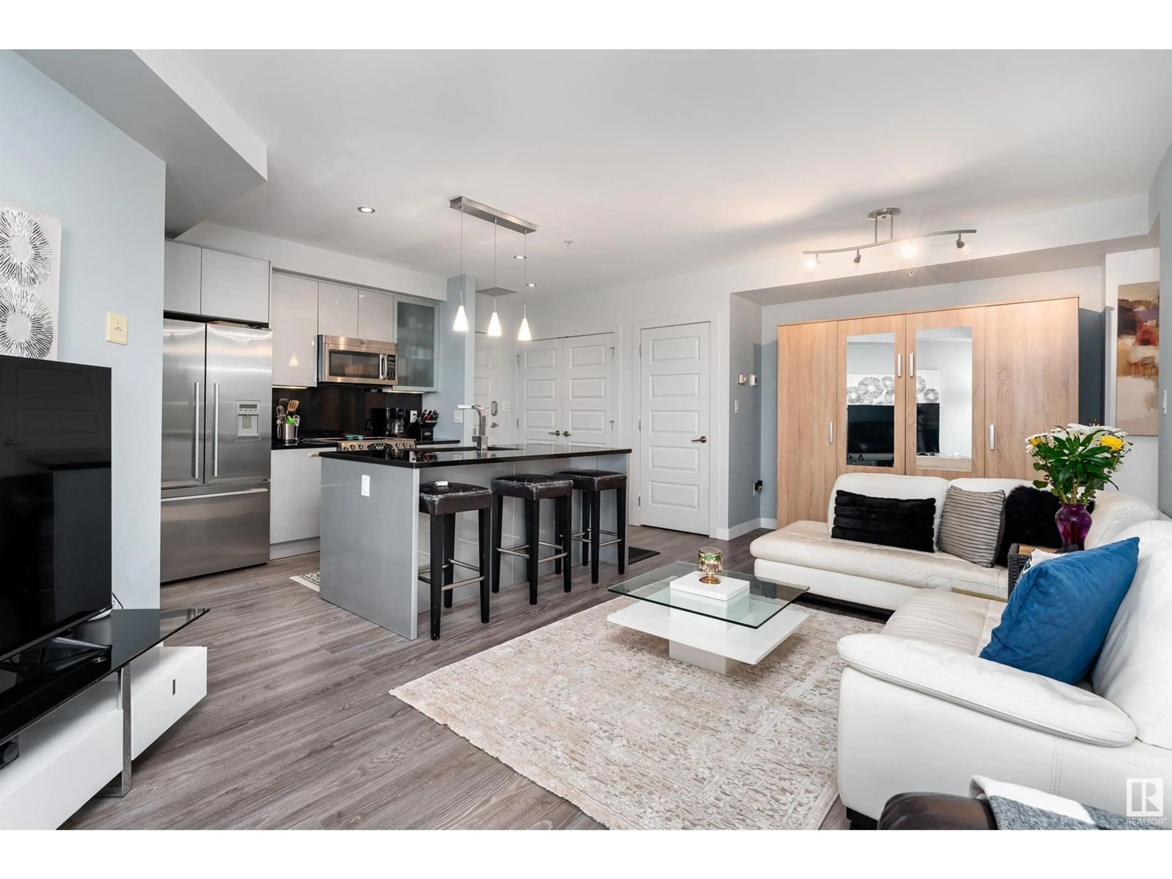 Open concept kitchen, unknown for #1106 10388 105 ST NW, Edmonton Alberta T5J0C2