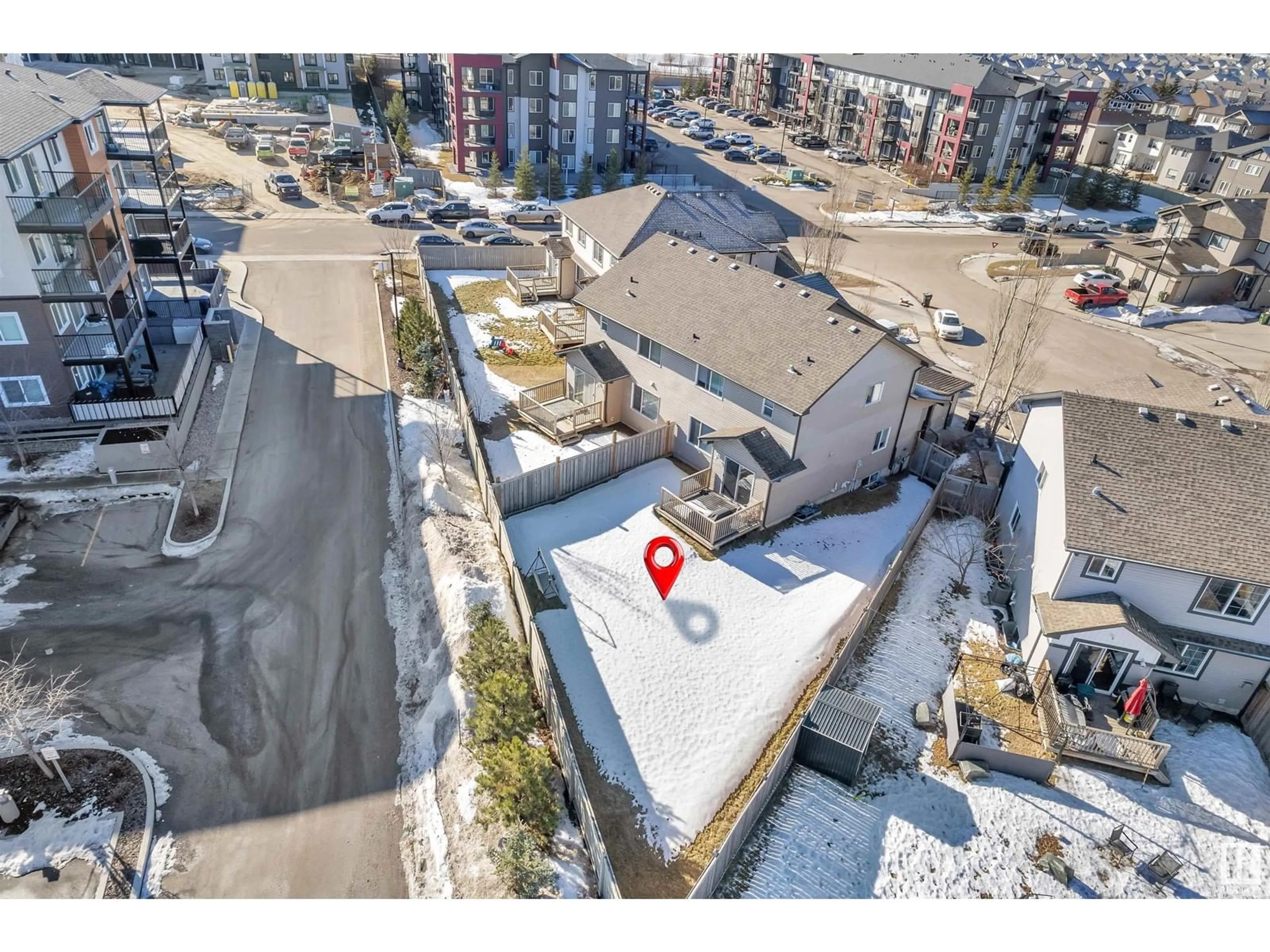 A pic from outside/outdoor area/front of a property/back of a property/a pic from drone, city buildings view from balcony for 625 56 ST SW SW, Edmonton Alberta T6X1S1