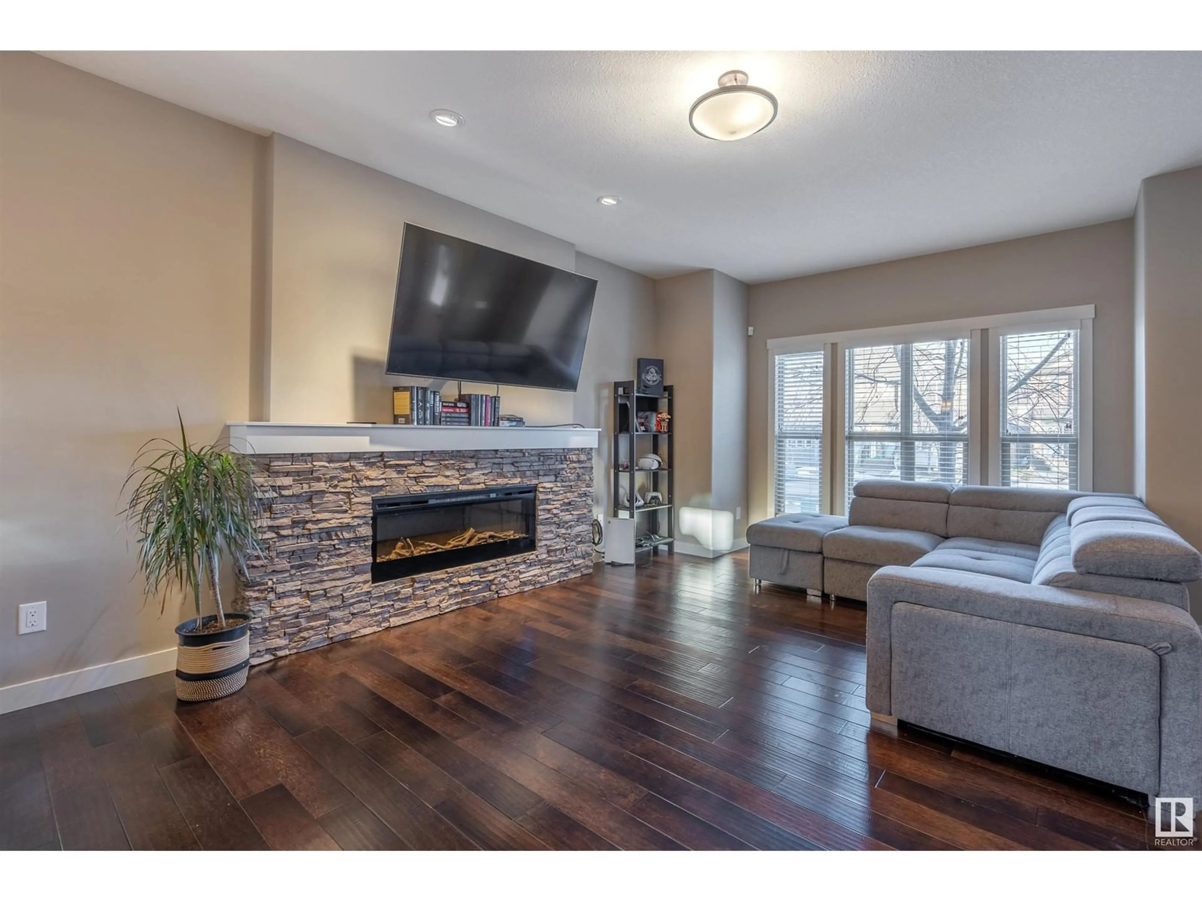 Living room with furniture, unknown for 15 GREENBURY BV, Spruce Grove Alberta T7X0M1