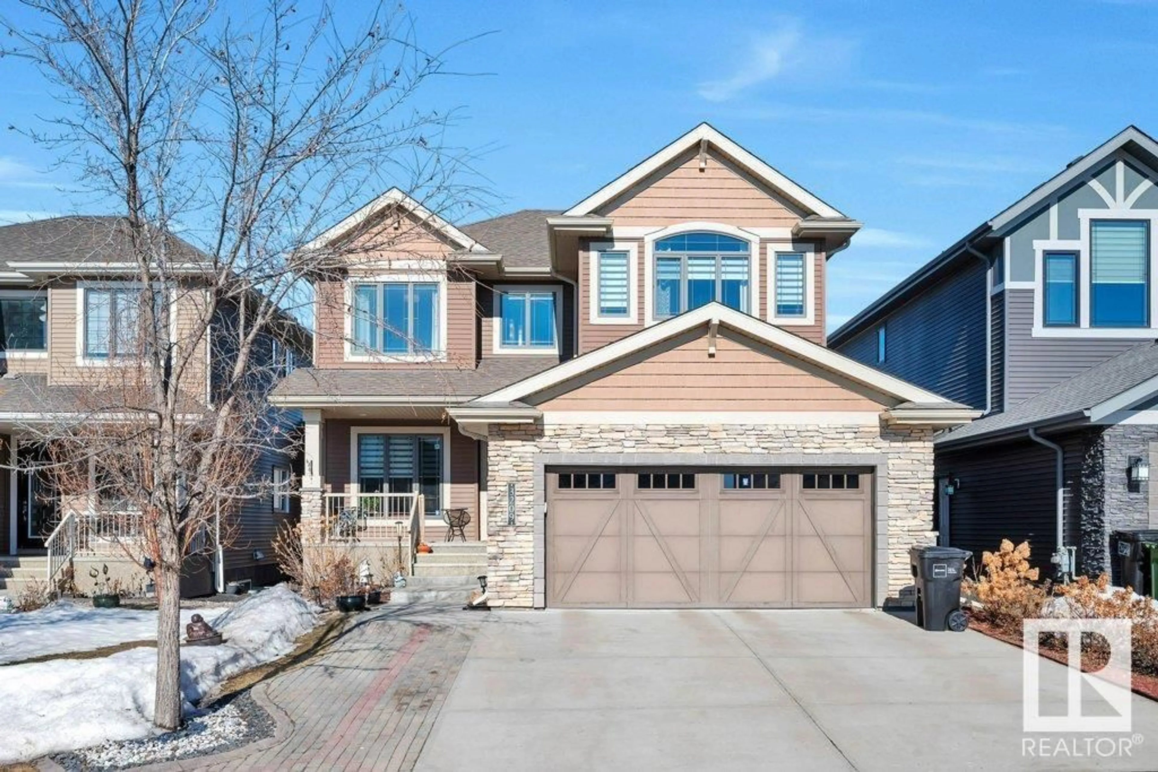 Home with brick exterior material, street for 3209 WINSPEAR CR SW, Edmonton Alberta T6X1S7