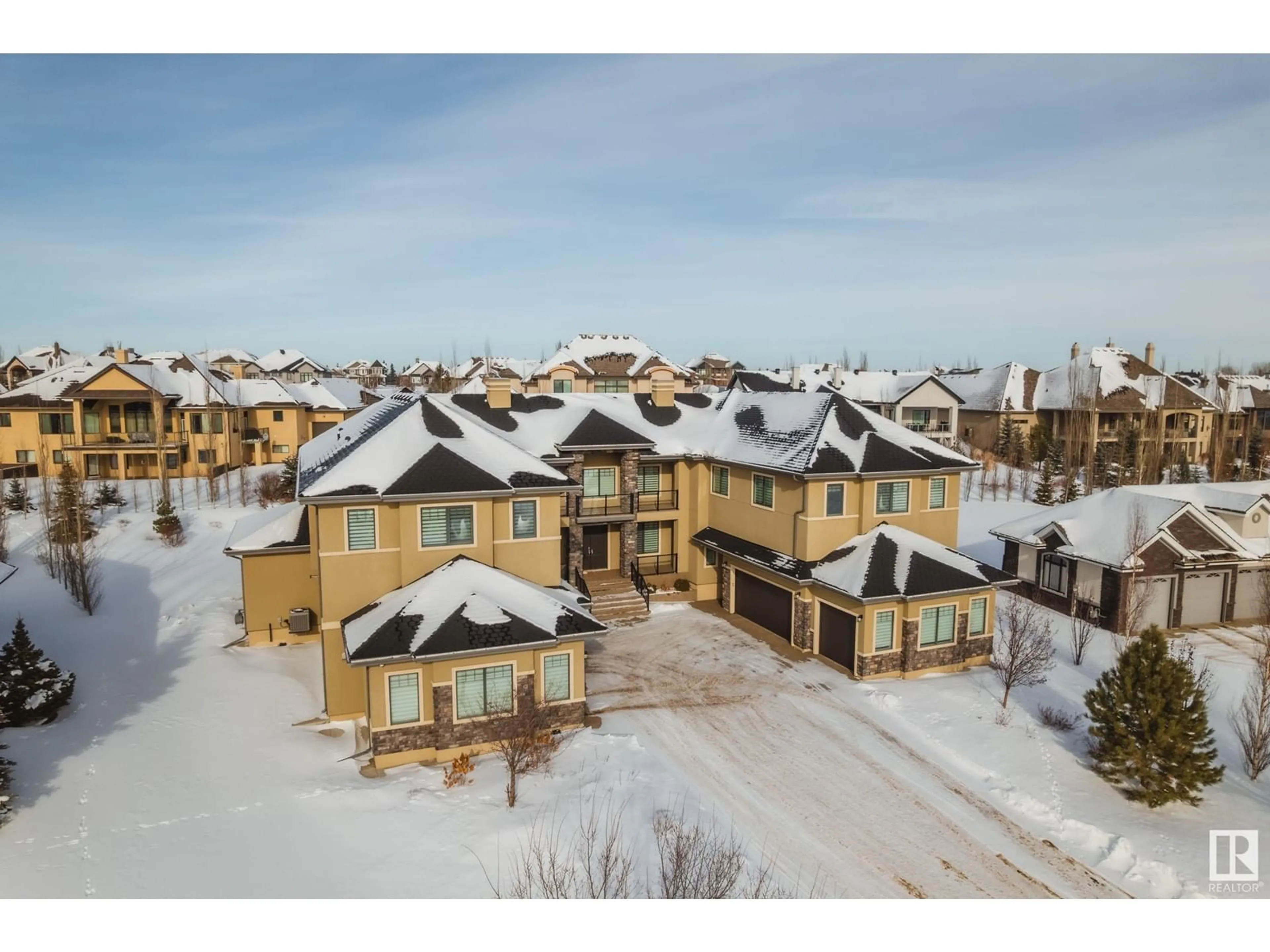 A pic from outside/outdoor area/front of a property/back of a property/a pic from drone, unknown for #63 54403 RGE ROAD 251, Rural Sturgeon County Alberta T8T0B5