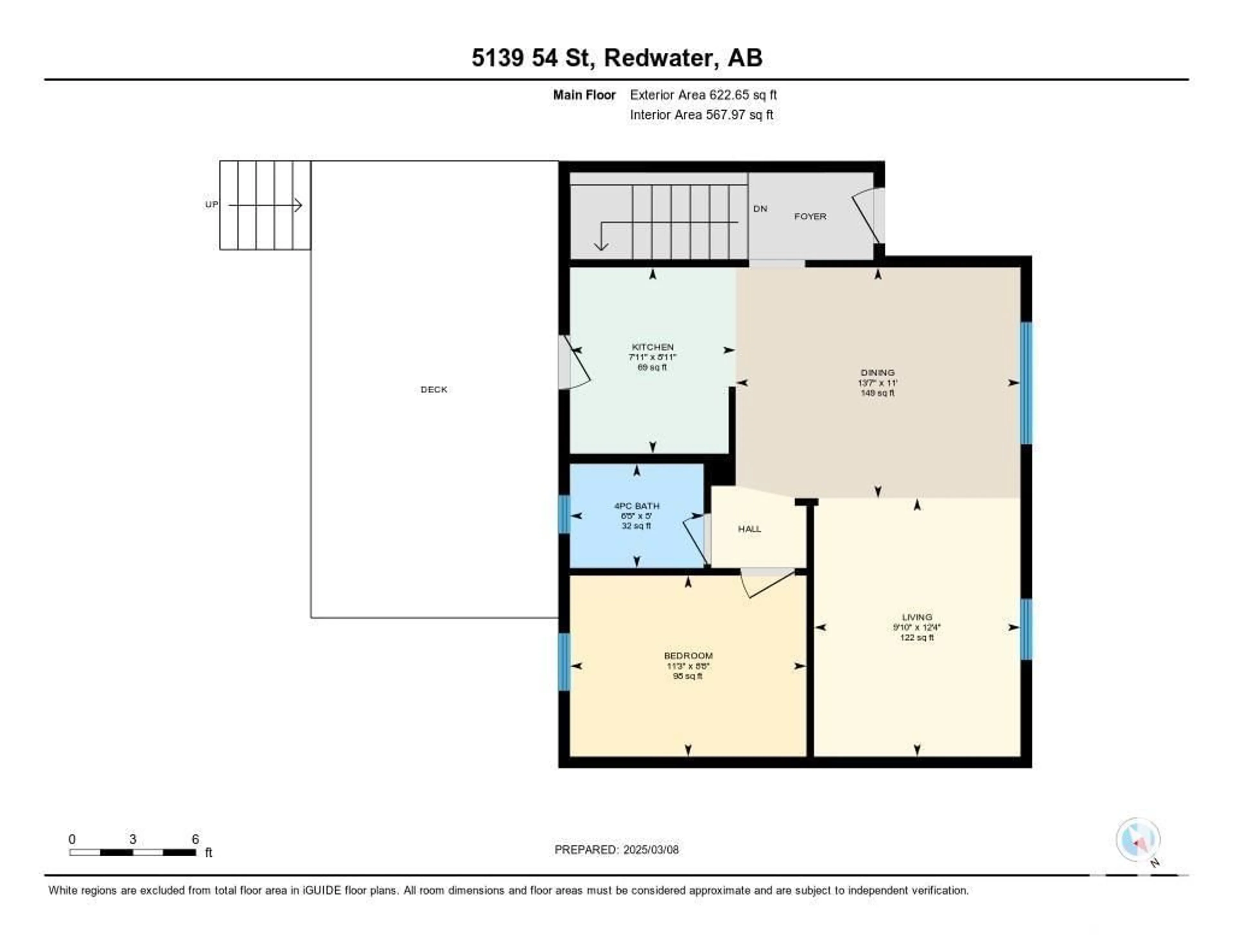 Floor plan for 5139 54 ST, Redwater Alberta T0A2W0