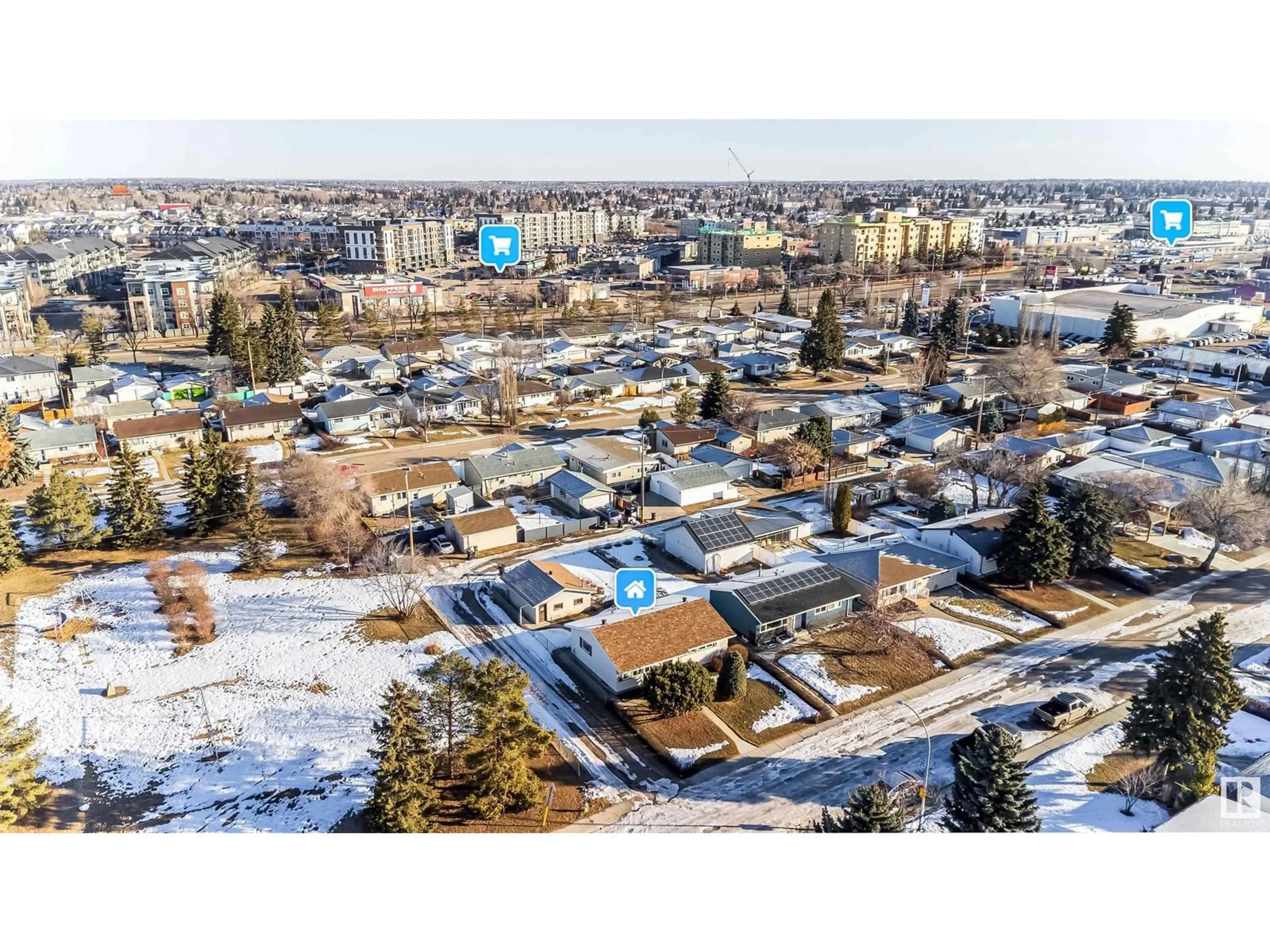 A pic from outside/outdoor area/front of a property/back of a property/a pic from drone, unknown for 10312 135A AV NW, Edmonton Alberta T5E1S7