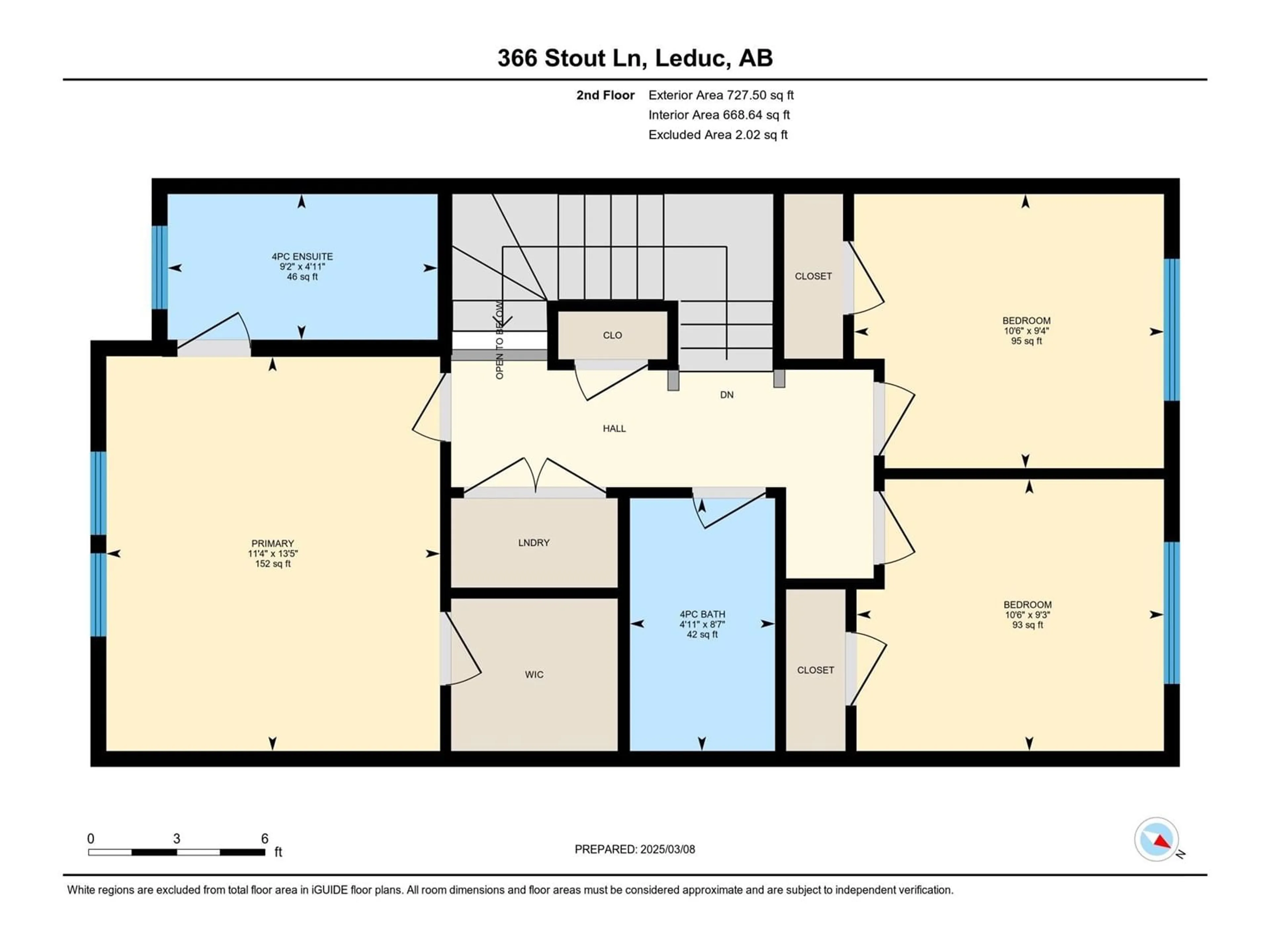 Floor plan for 366 STOUT LN, Leduc Alberta T9E1K4