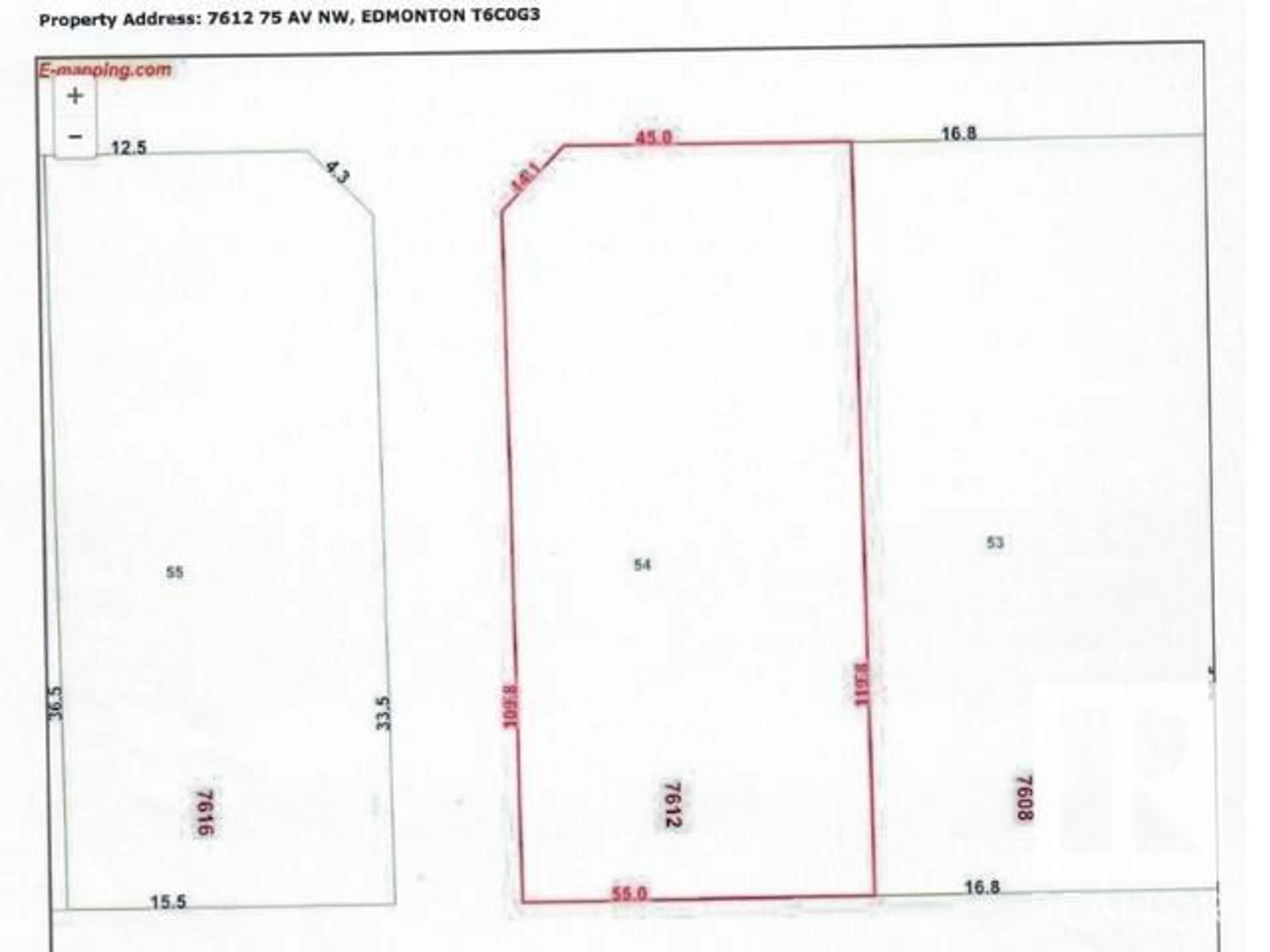 Floor plan for 7612 75 AV NW, Edmonton Alberta T6C0G3