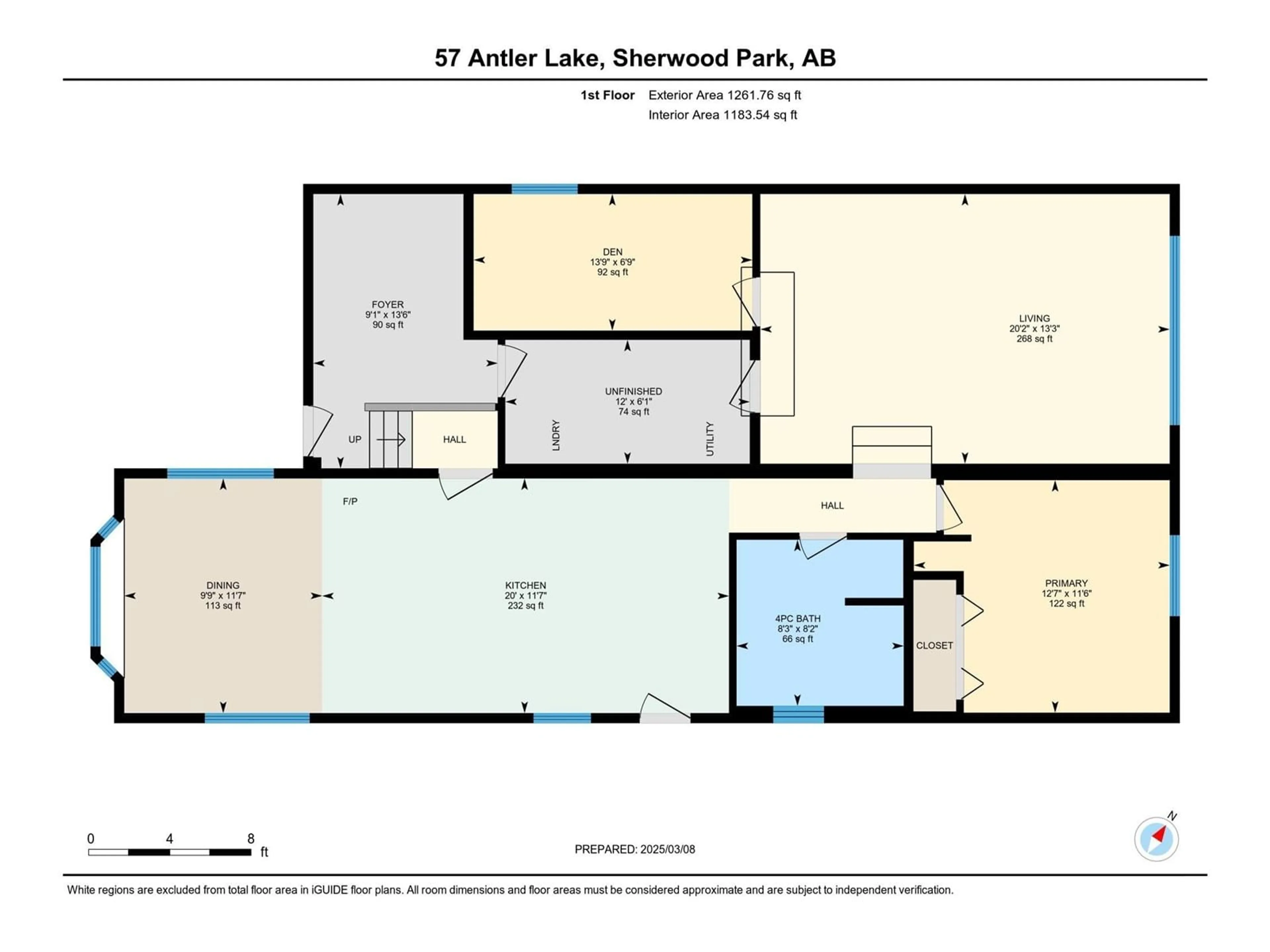 Floor plan for #57 52343 RGE ROAD 211, Rural Strathcona County Alberta T8G1A6