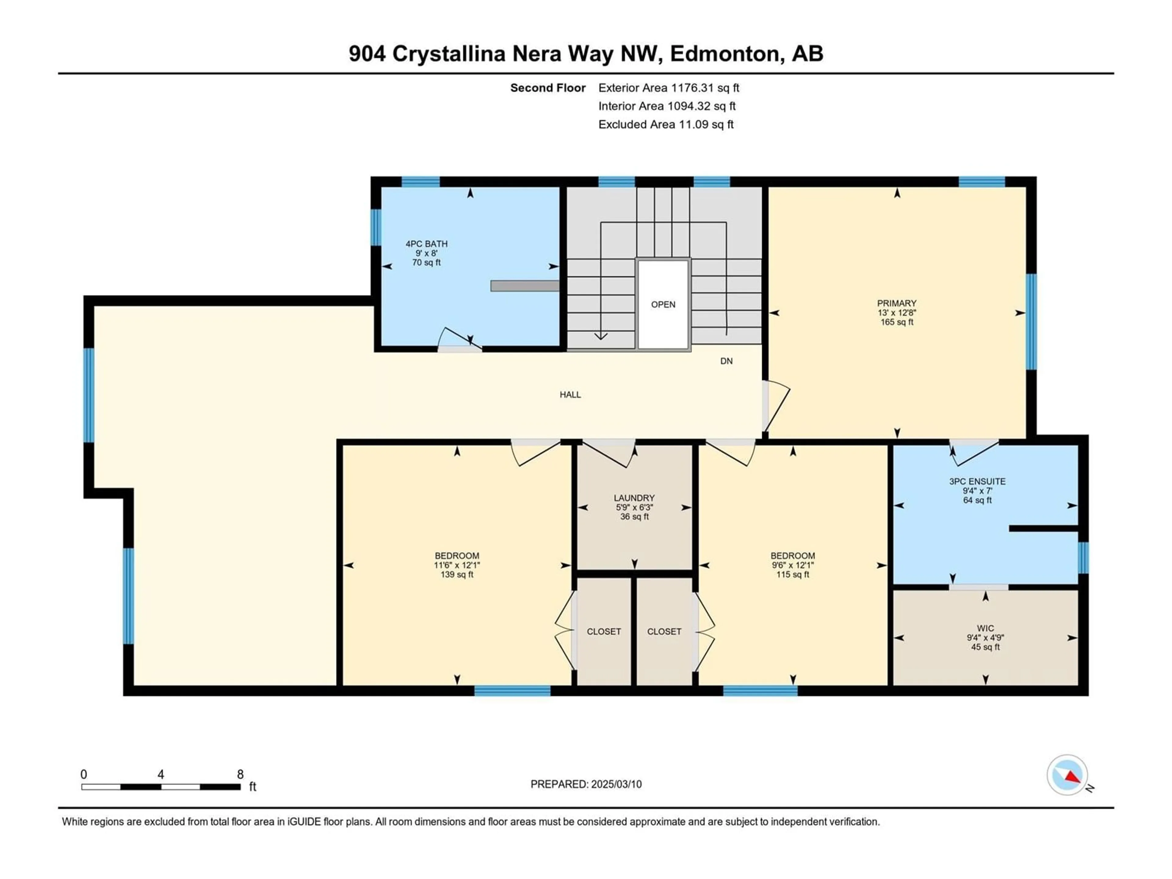 Floor plan for 904 CRYSTALLINA NERA WY NW, Edmonton Alberta T5Z0L1