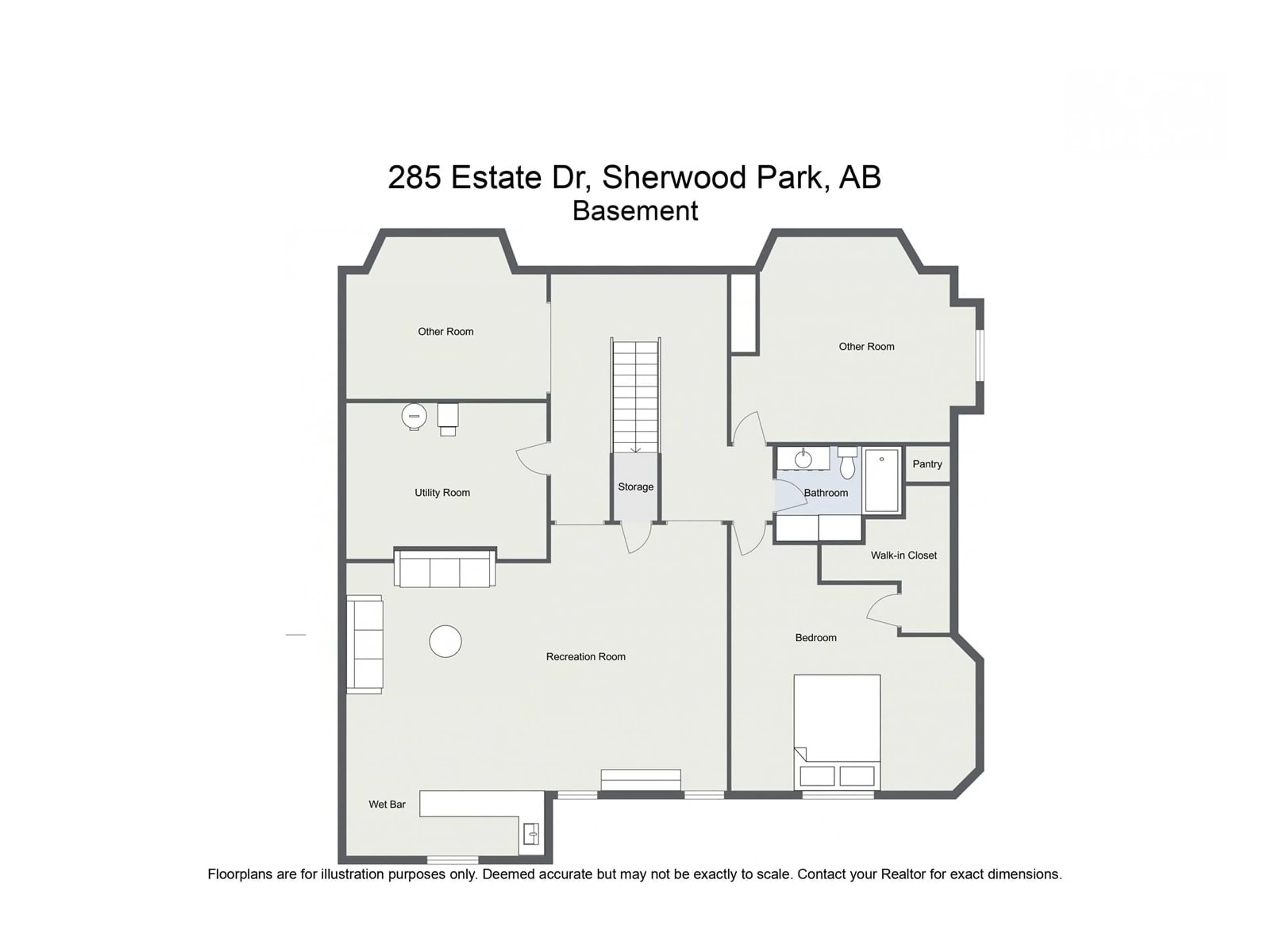 Floor plan for 285 ESTATE DR, Sherwood Park Alberta T8B1L8