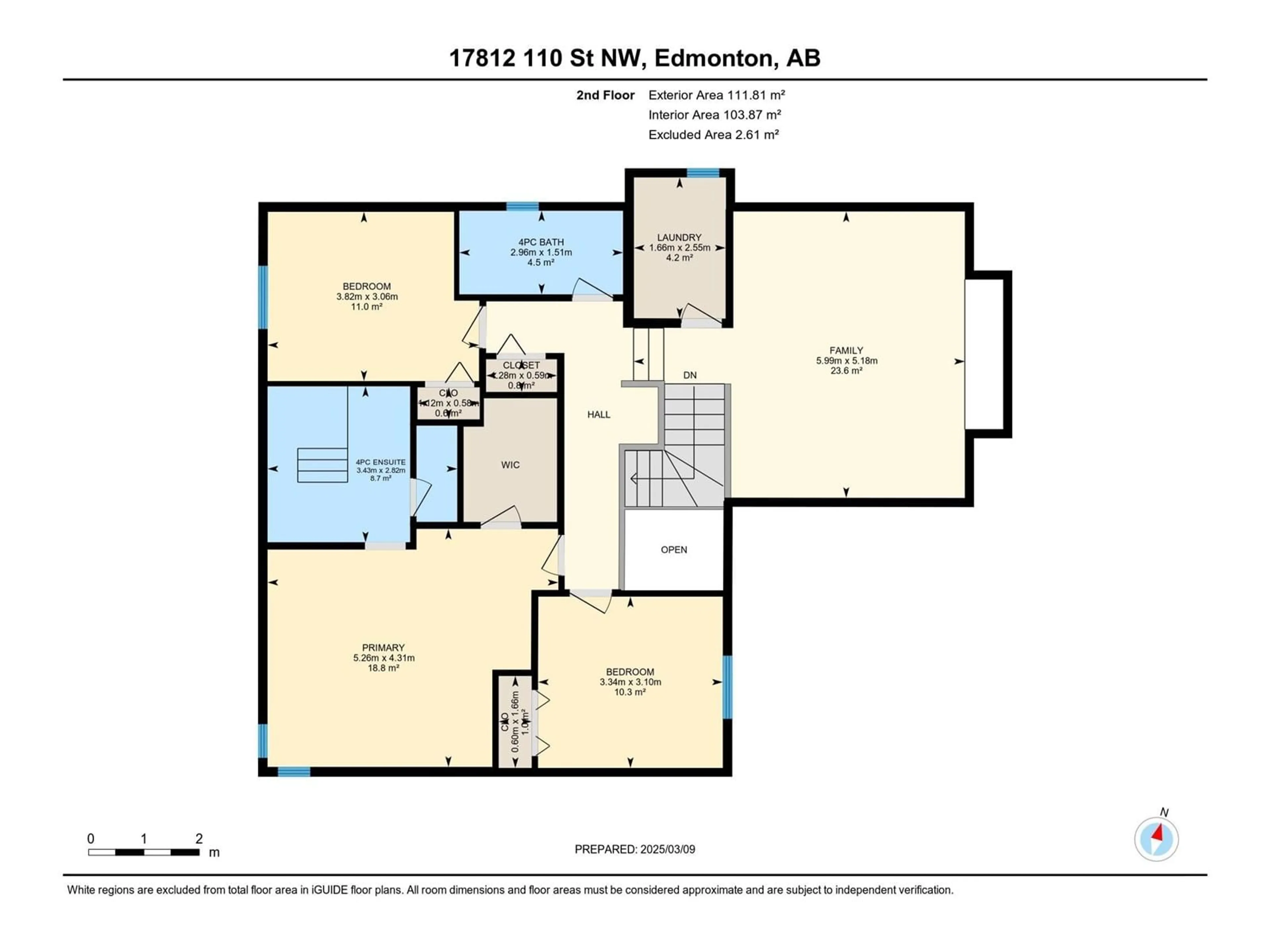 Floor plan for 17812 110 ST NW, Edmonton Alberta T6X6K5