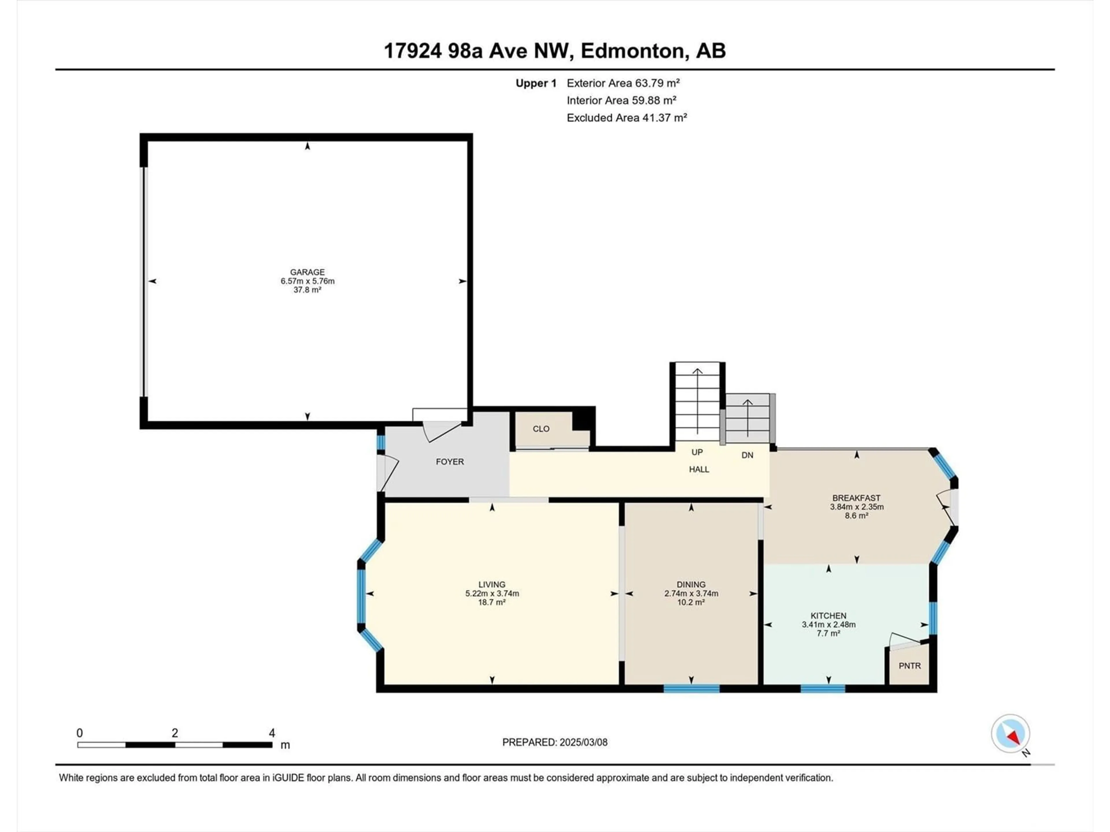 Floor plan for 17924 98A AV NW, Edmonton Alberta T5T3P4