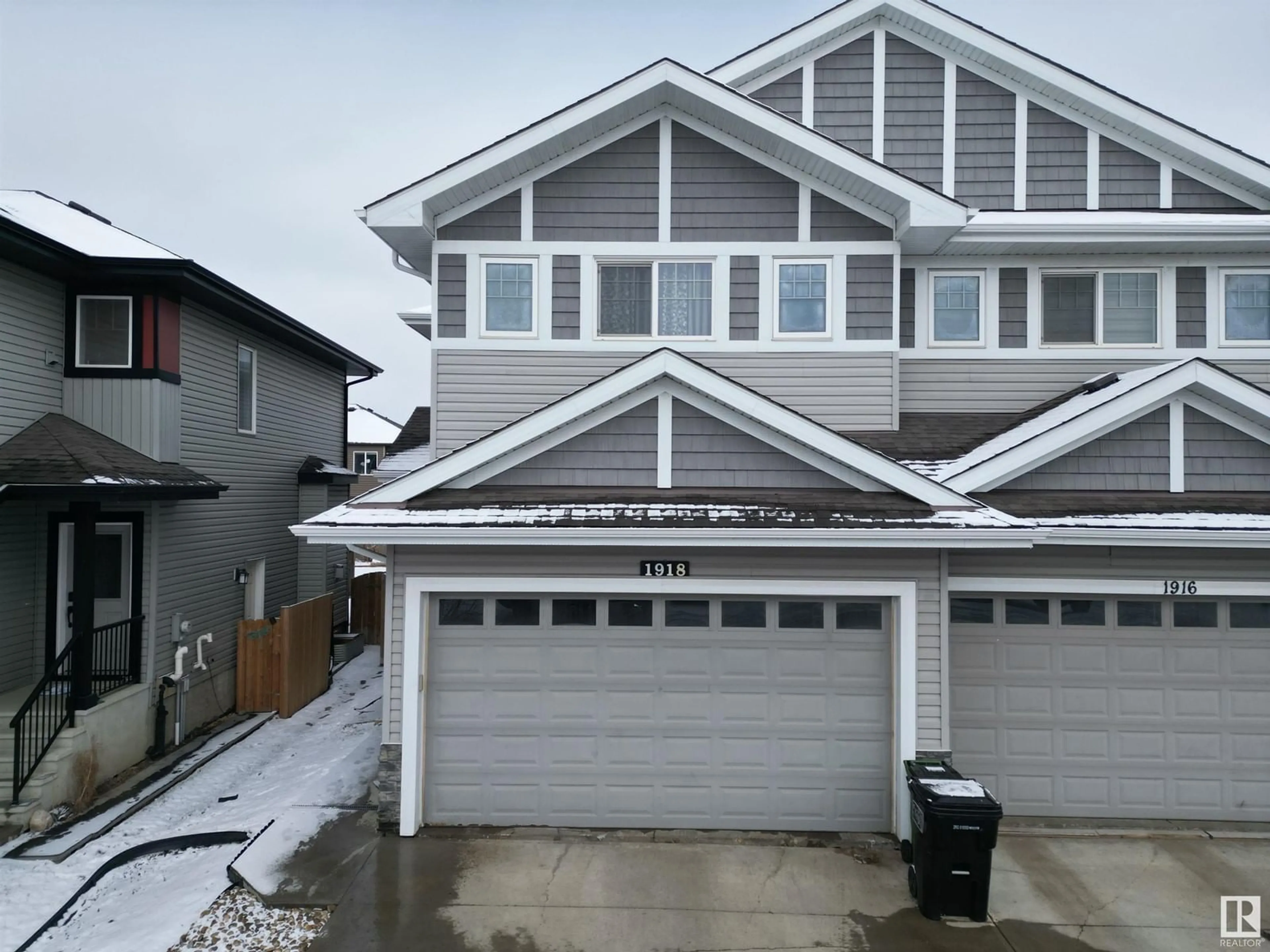 A pic from outside/outdoor area/front of a property/back of a property/a pic from drone, street for 1918 15 AV NW, Edmonton Alberta T6T2B6