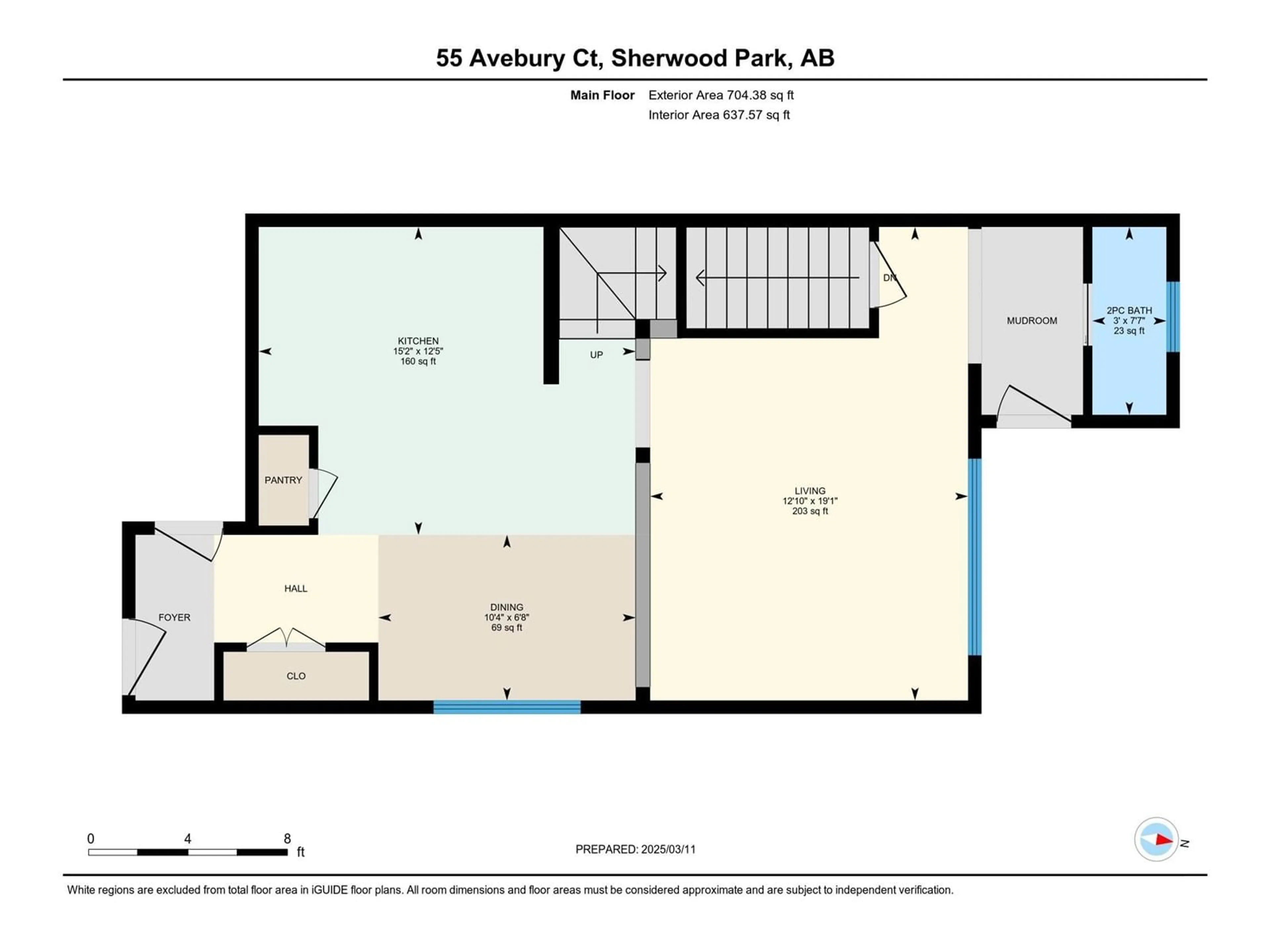 Floor plan for 55 AVEBURY CO, Sherwood Park Alberta T8H0Z3