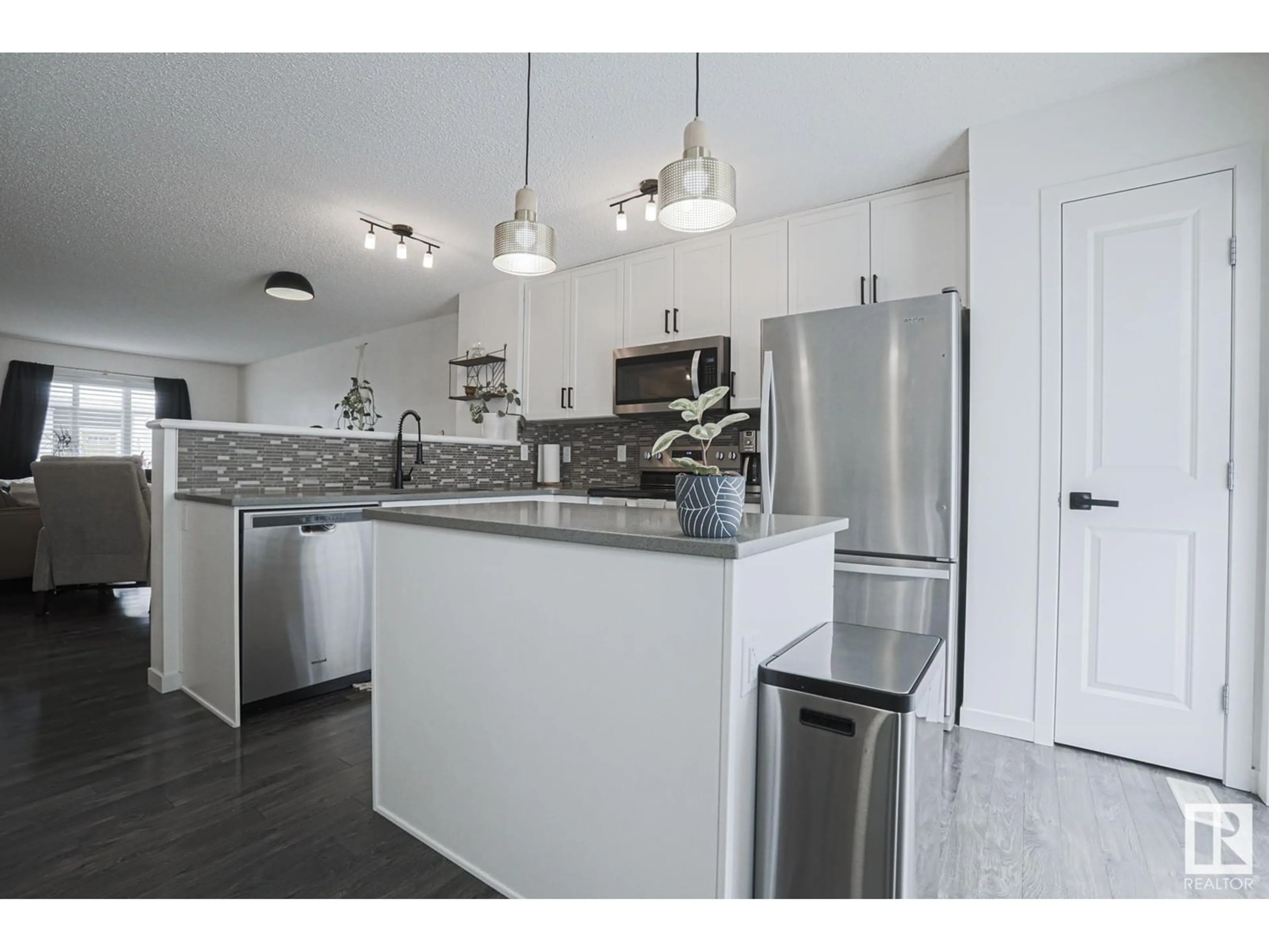 Open concept kitchen, ceramic/tile floor for #156 2905 141 ST SW, Edmonton Alberta T6W3M4