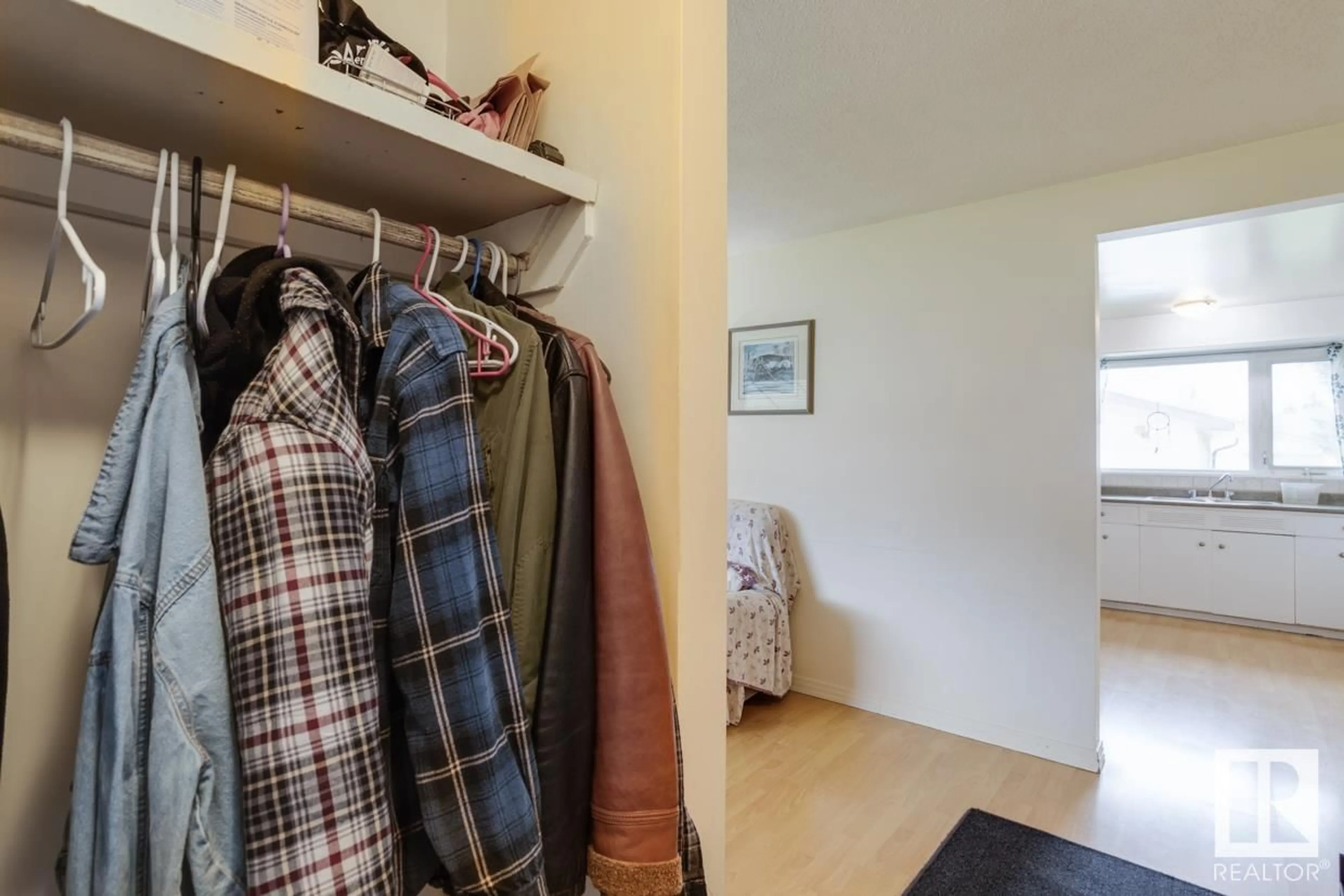 Storage room or clothes room or walk-in closet for 8412 134 AV NW, Edmonton Alberta T5E1H2