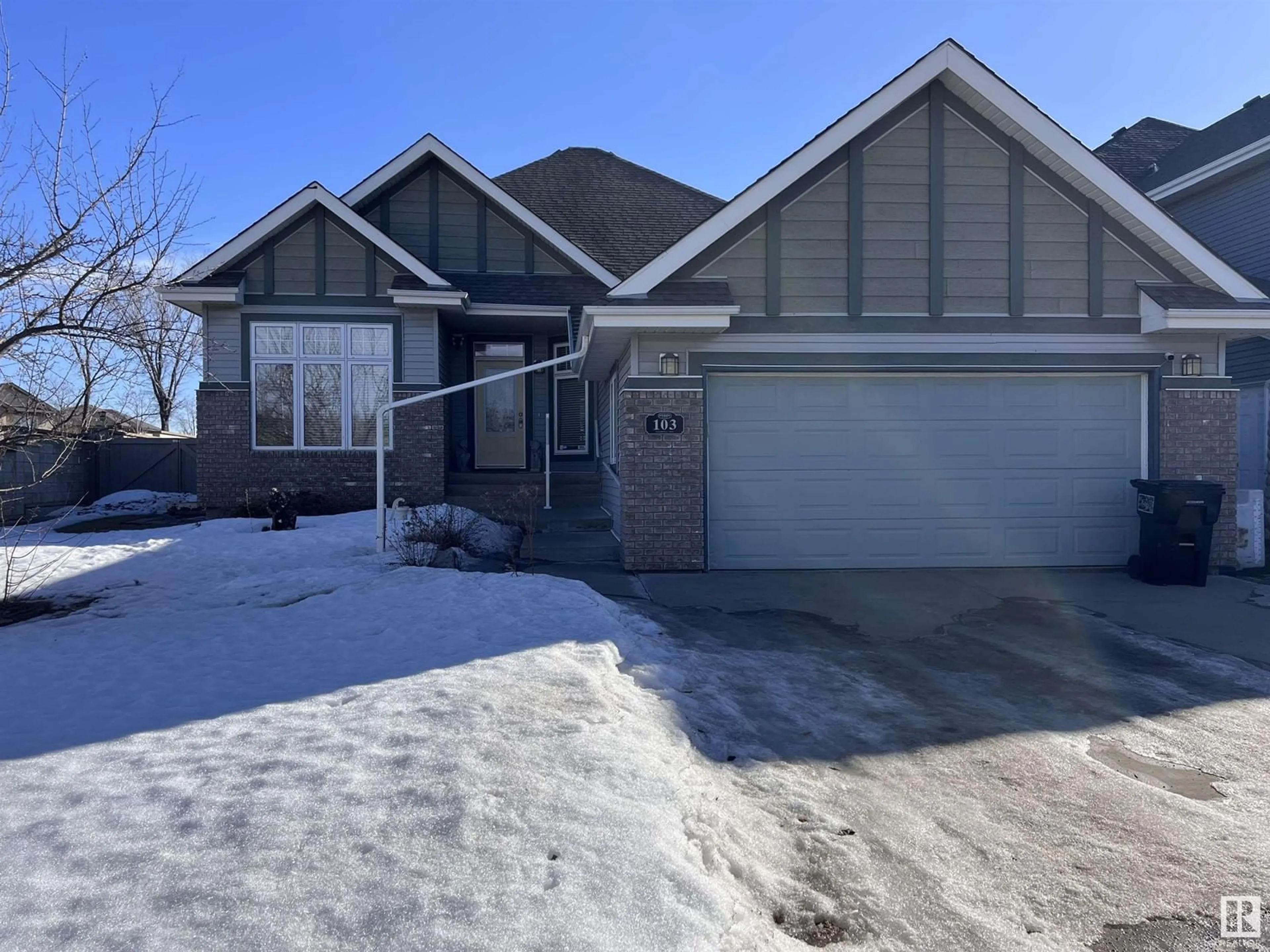 Home with brick exterior material, street for 103 CALDWELL WY NW, Edmonton Alberta T6M2W9