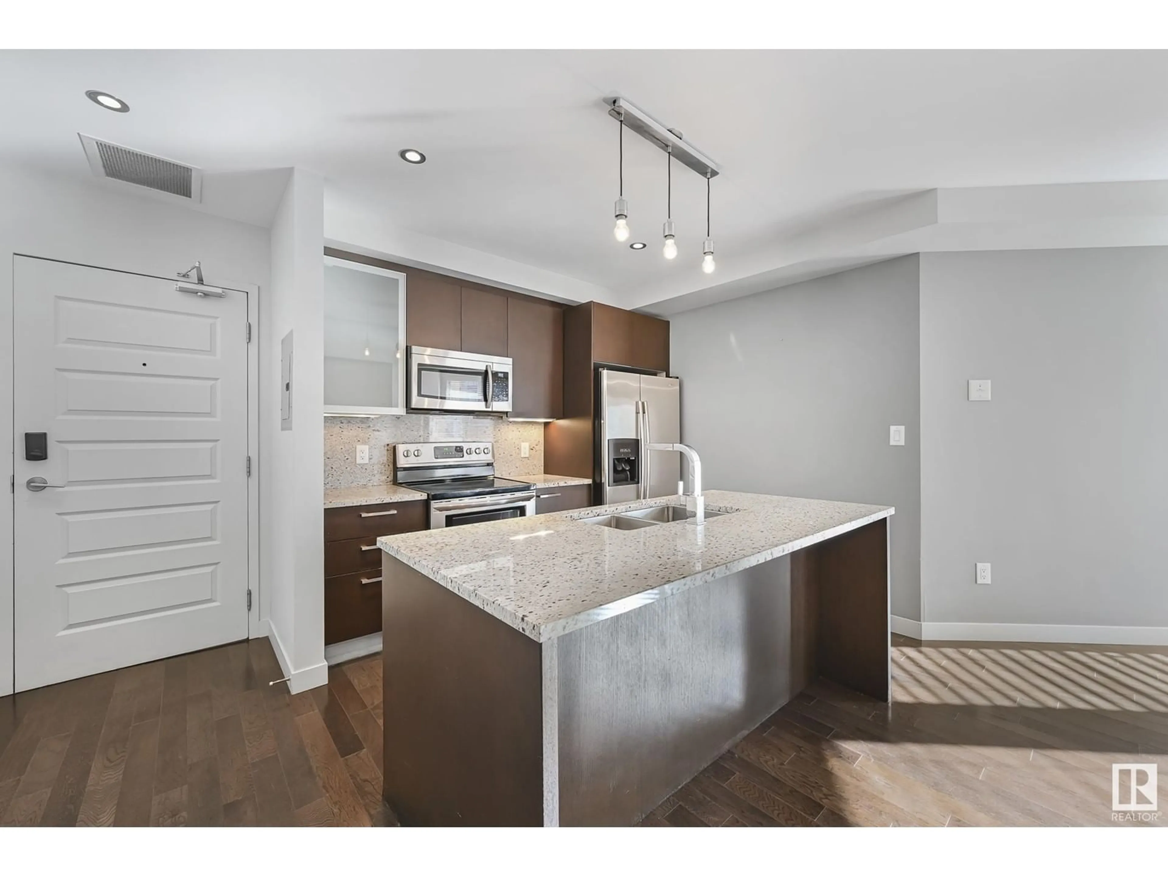 Open concept kitchen, unknown for #603 10388 105 ST NW, Edmonton Alberta T5J0C2