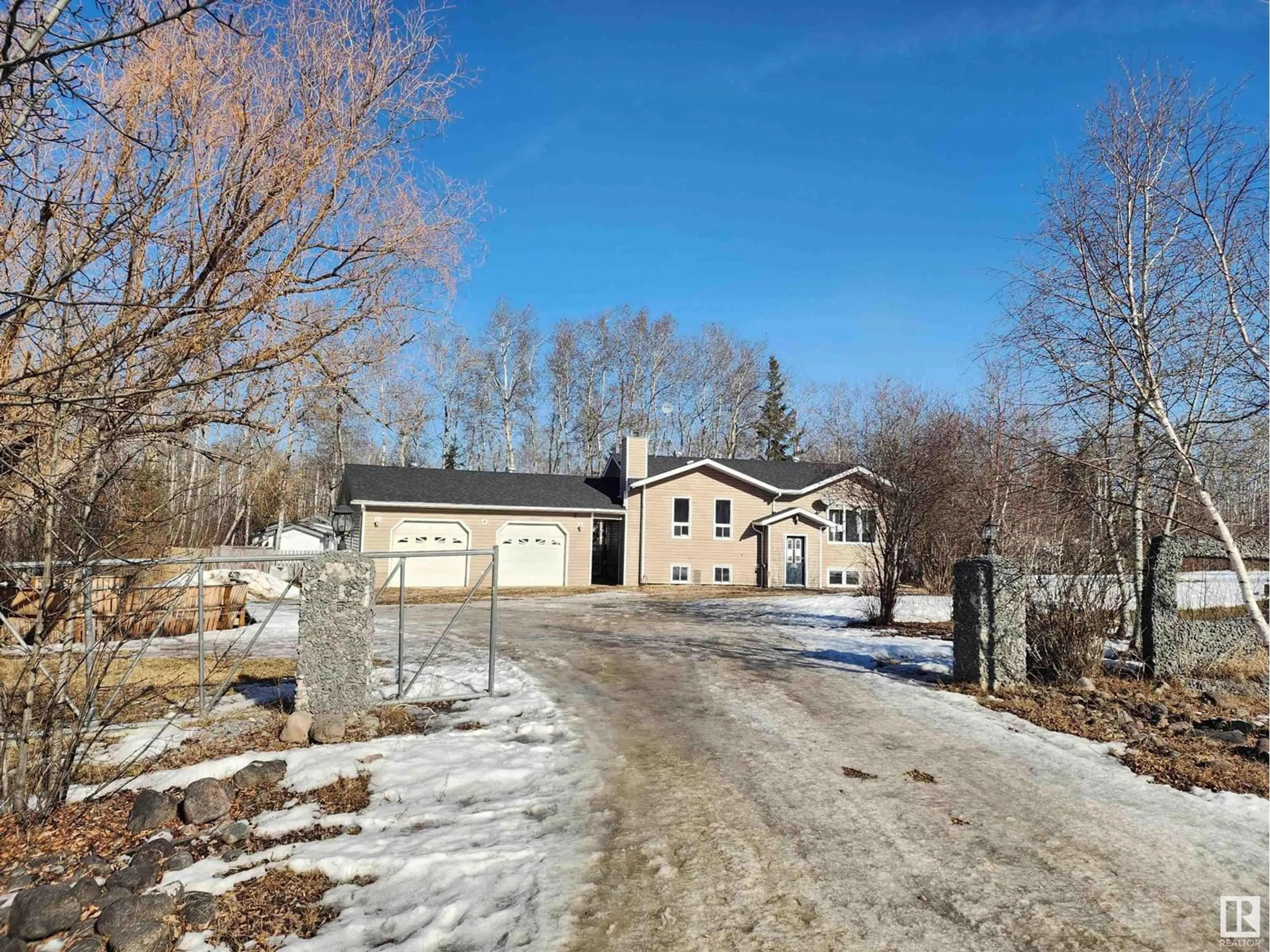 A pic from outside/outdoor area/front of a property/back of a property/a pic from drone, street for #401 61209 Rge Rd 465, Rural Bonnyville M.D. Alberta T9N2G6