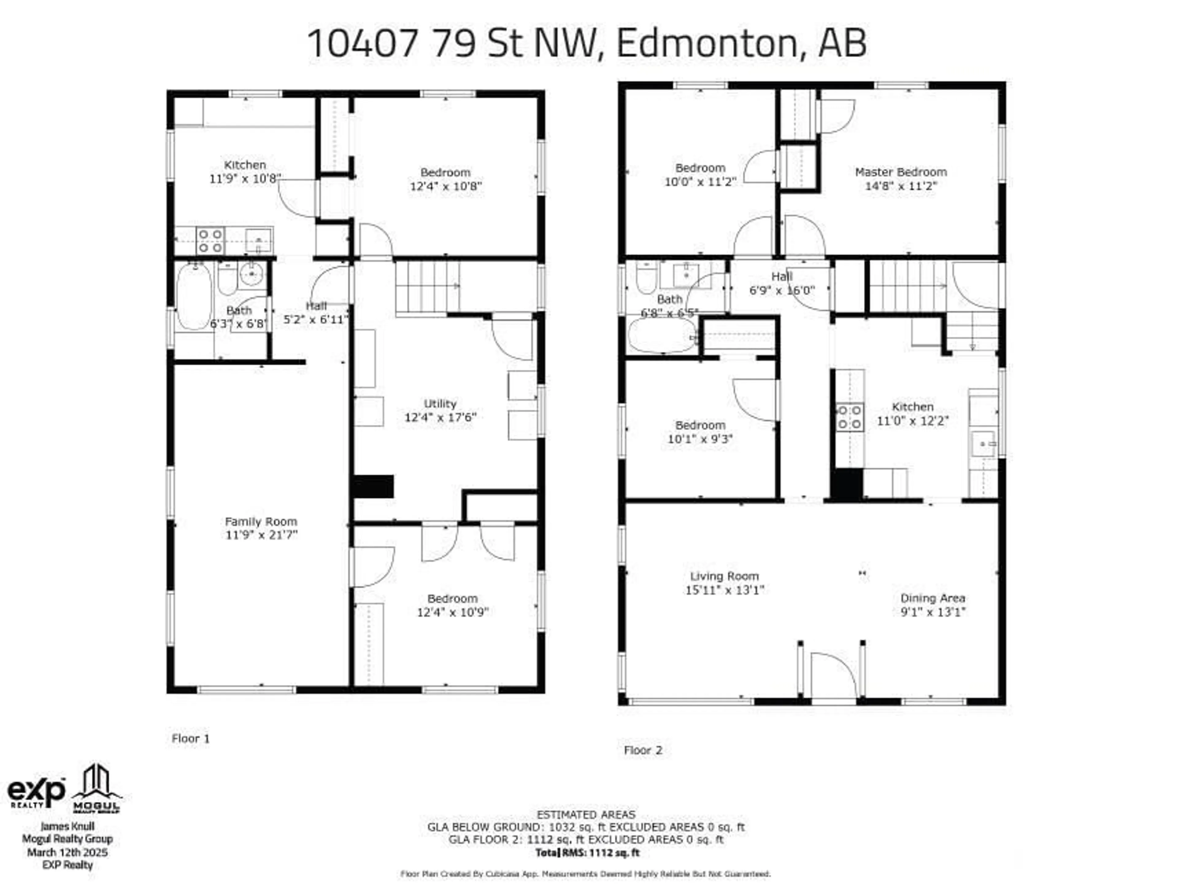 Floor plan for 10407 79 ST NW, Edmonton Alberta T6A3H1