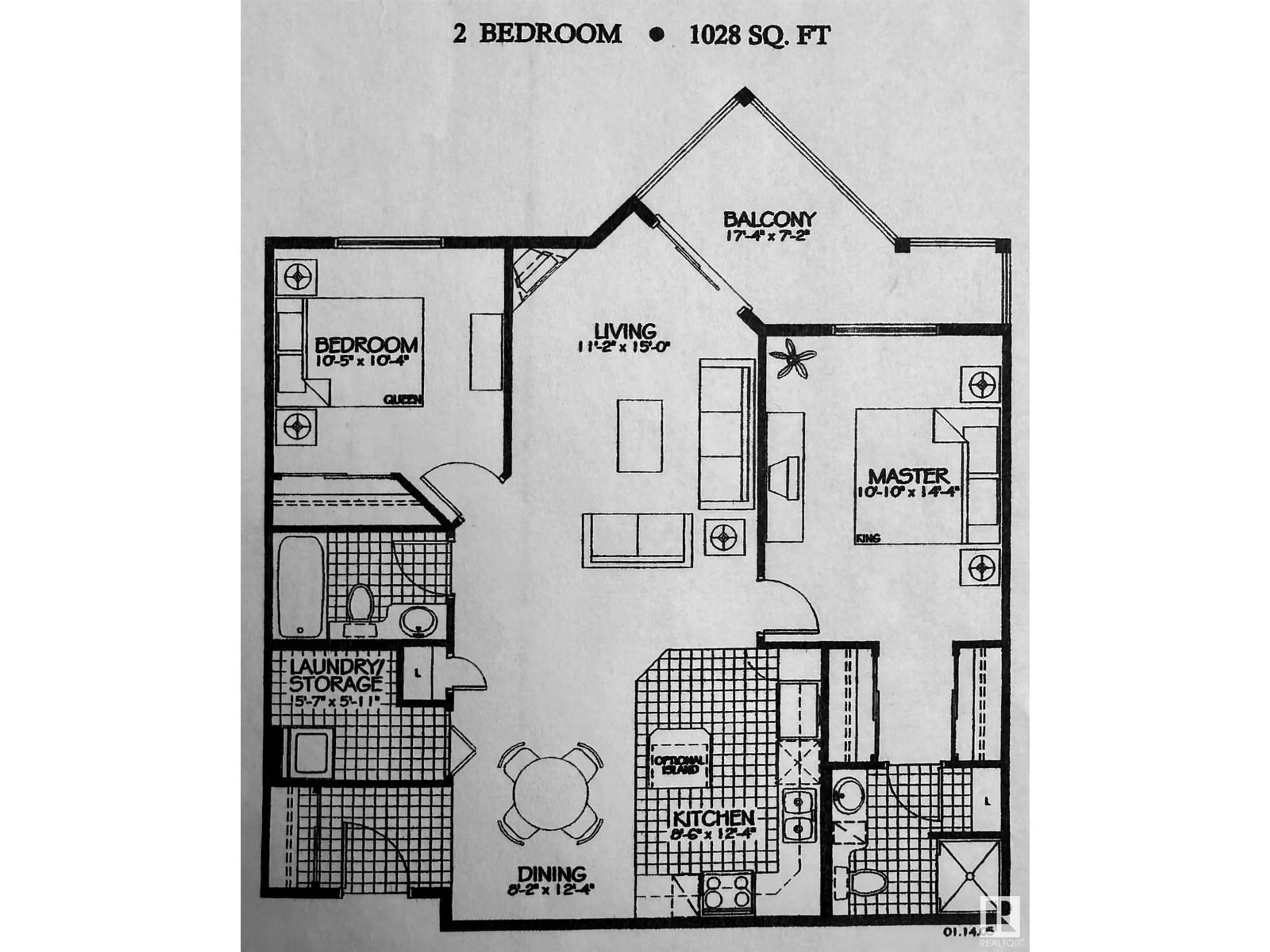 Floor plan for #324 - 16035 132 ST, Edmonton Alberta T6V0B4