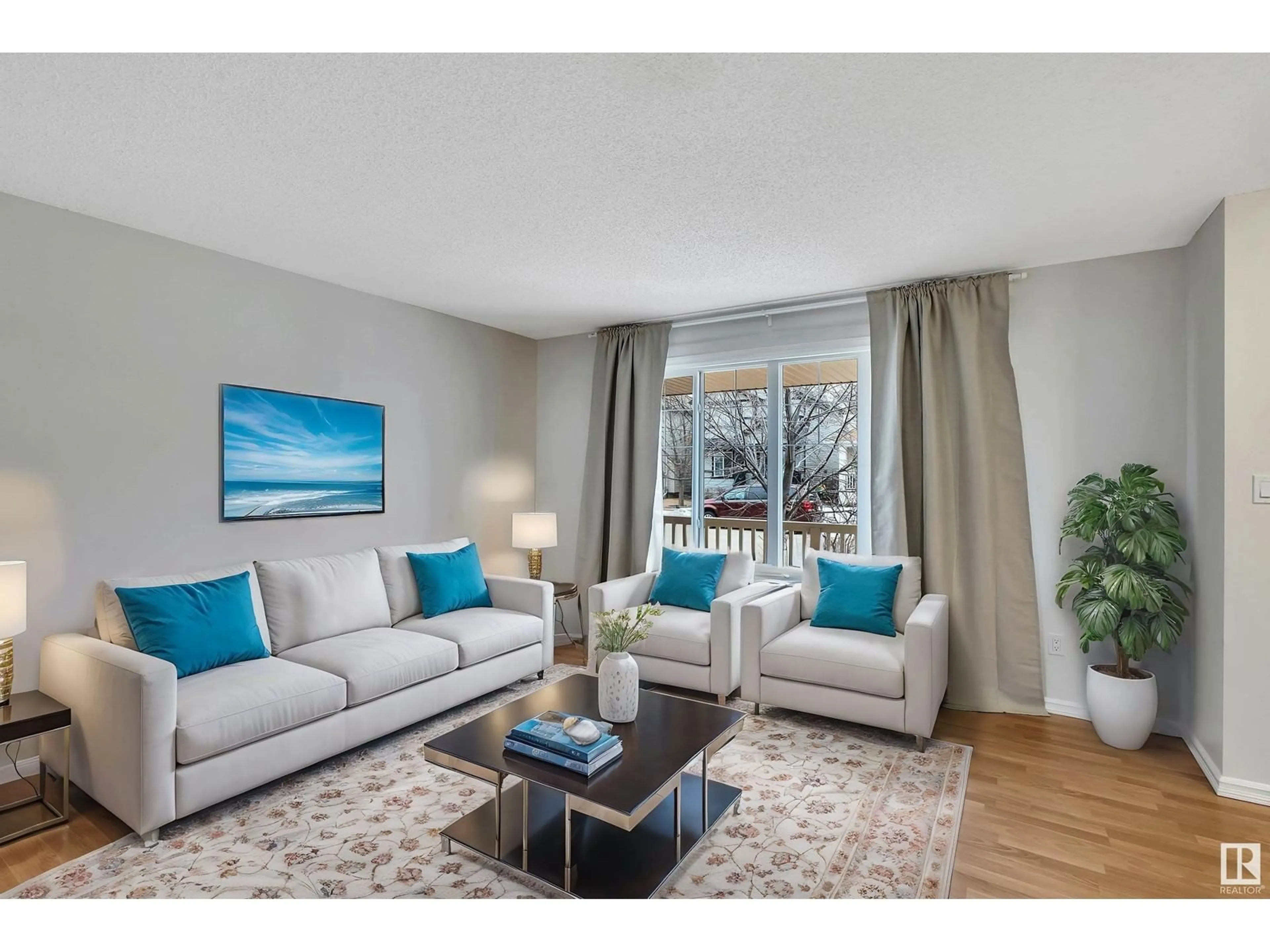 Living room with furniture, unknown for 16317 58 ST NW, Edmonton Alberta T5Y0C4