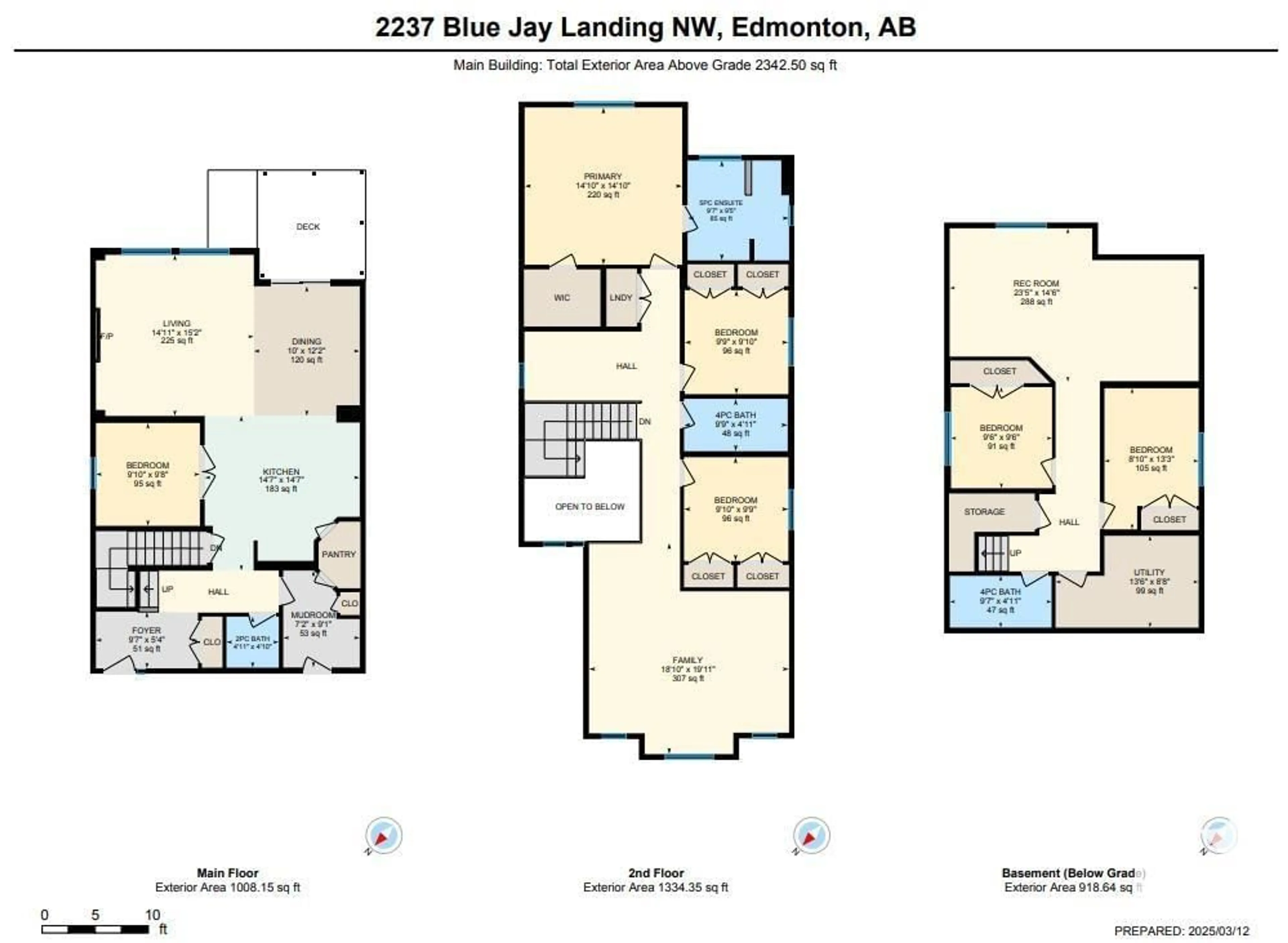 Floor plan for 2237 BLUE JAY LANDING LD NW, Edmonton Alberta T5S0H8