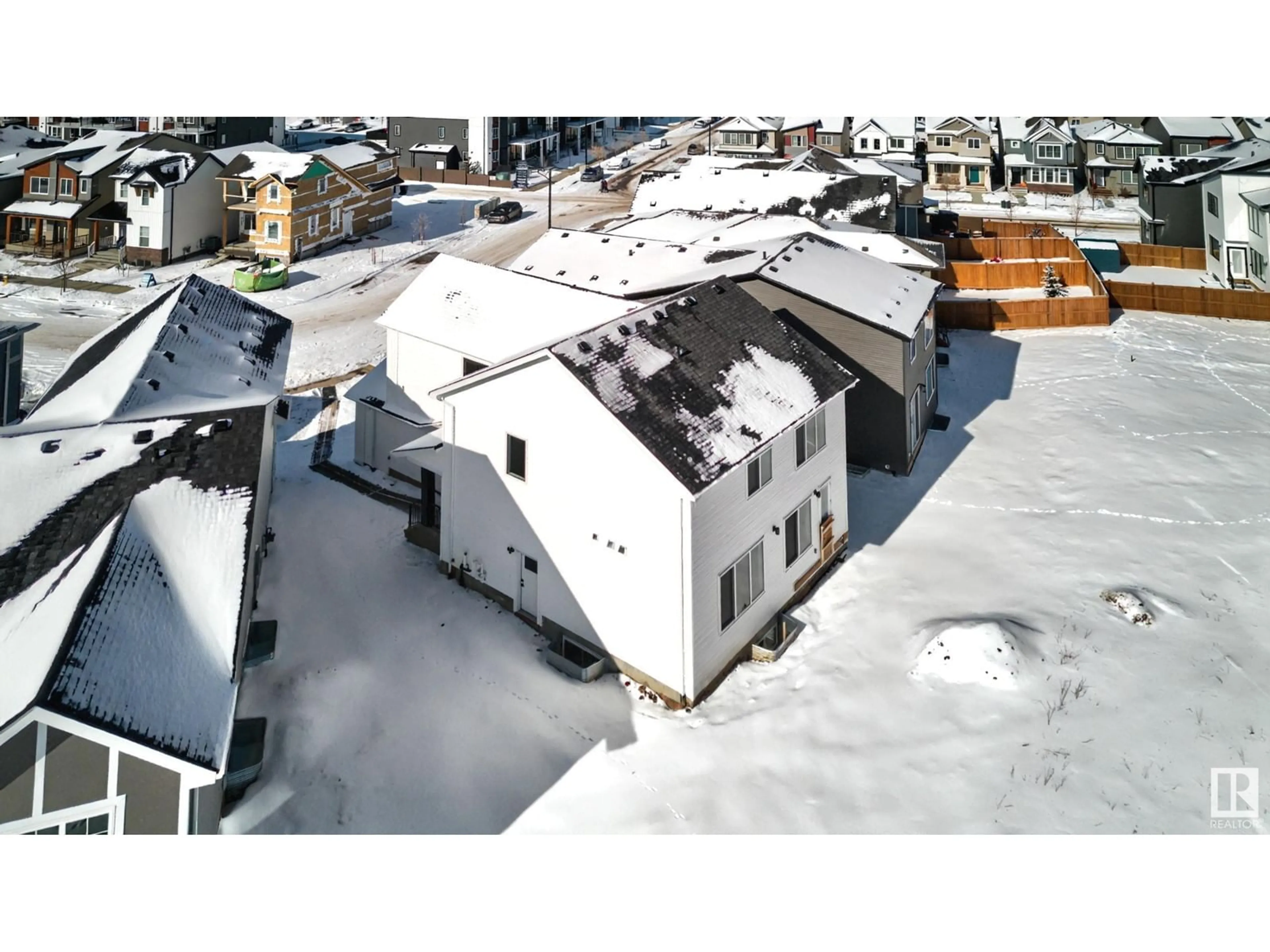 A pic from outside/outdoor area/front of a property/back of a property/a pic from drone, building for SW - 1295 PODERSKY WD, Edmonton Alberta T6W5E4