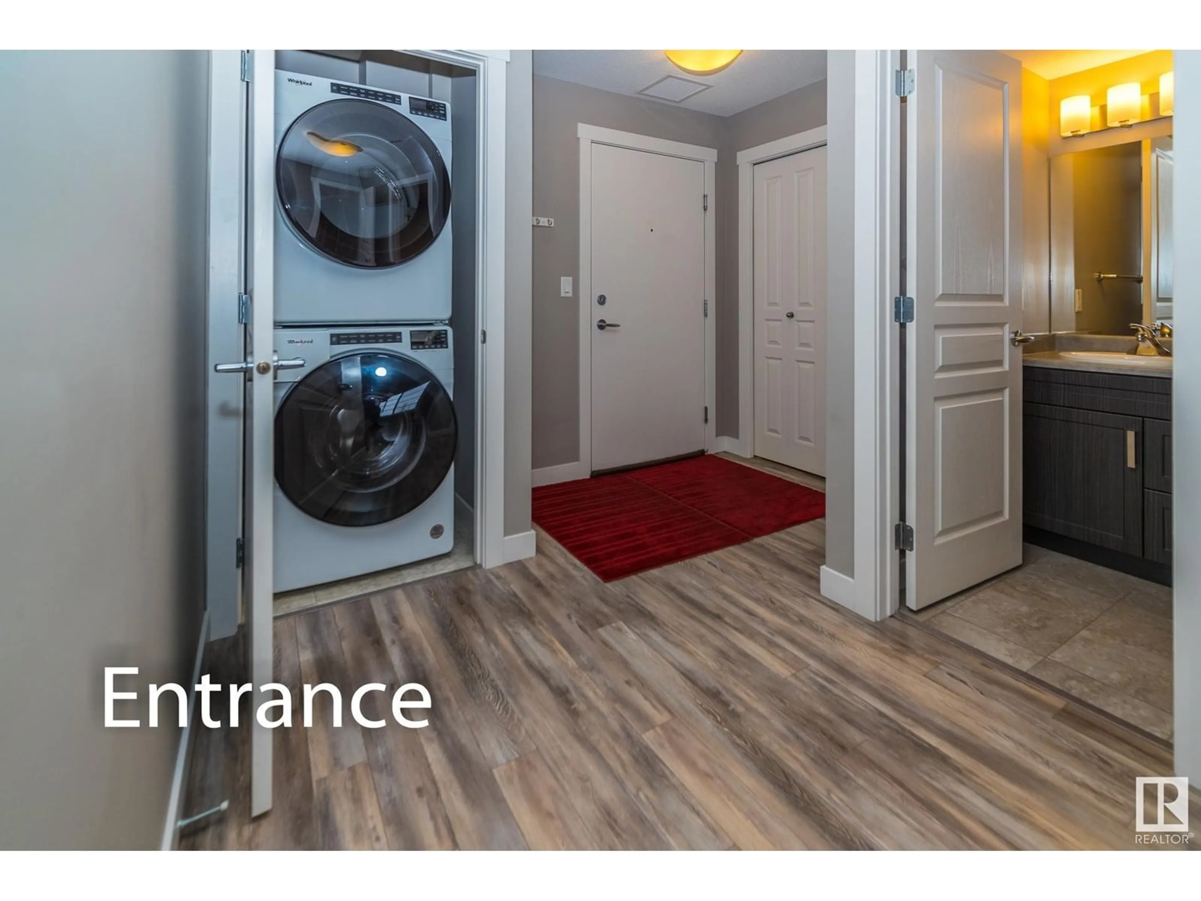 Indoor entryway for 319 - 3670 139 AV NW, Edmonton Alberta T5Y3N5