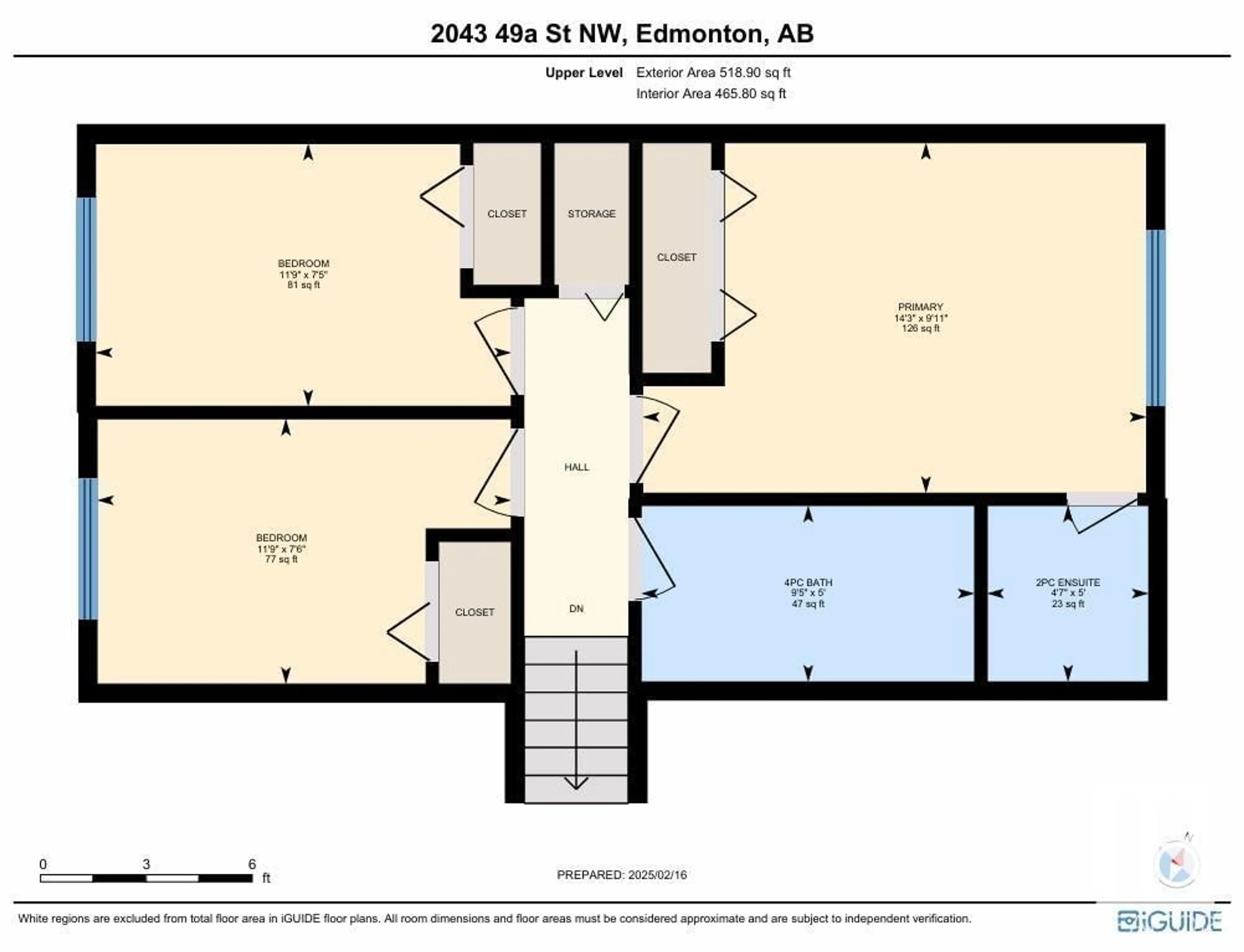 Floor plan for NW - 2043 49A ST, Edmonton Alberta T6L2W9