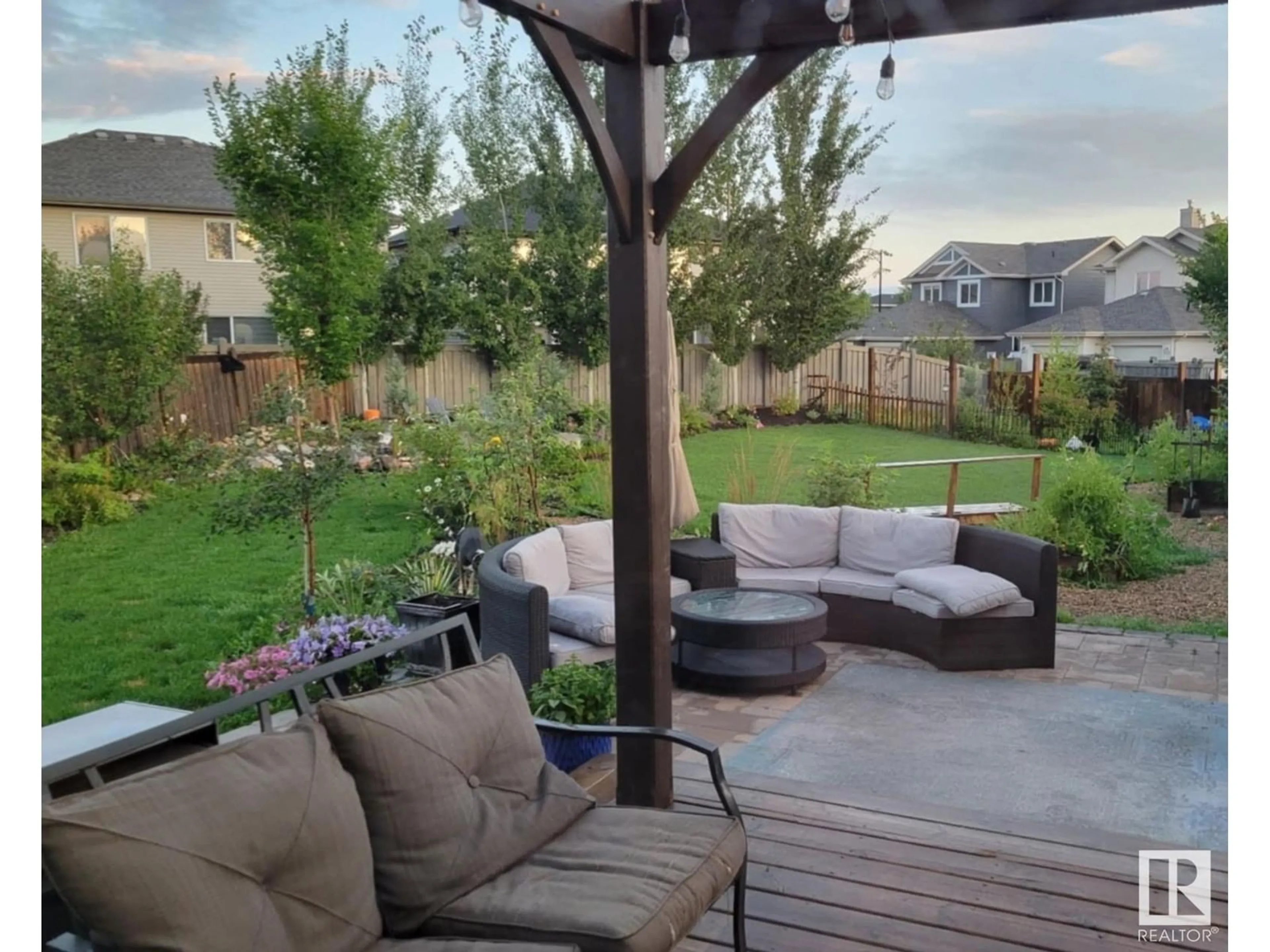 Patio, mountain view for 1106 176 ST SW, Edmonton Alberta T6W2B7