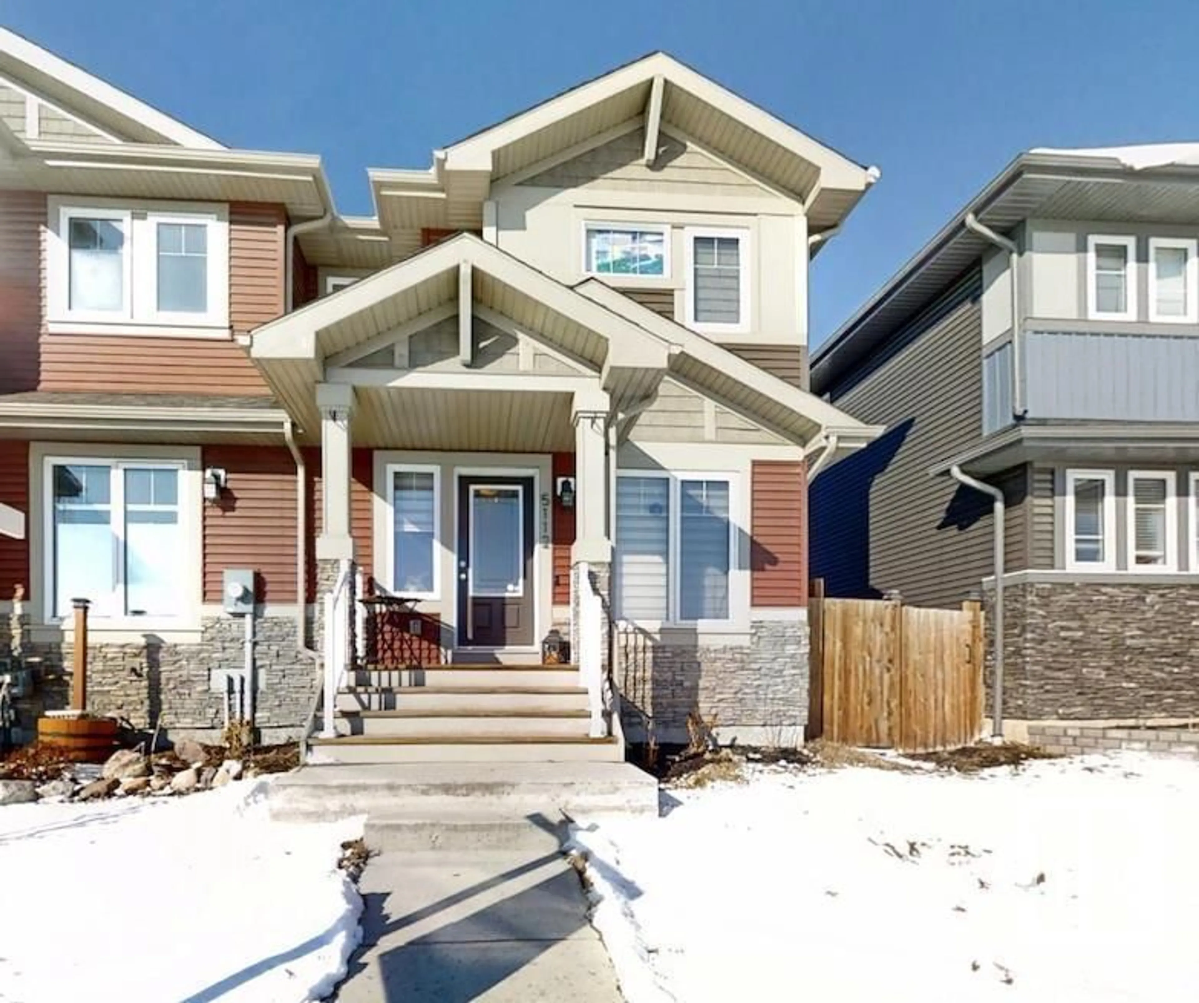 Home with brick exterior material, street for 5112 22 AV, Edmonton Alberta T6X2H7