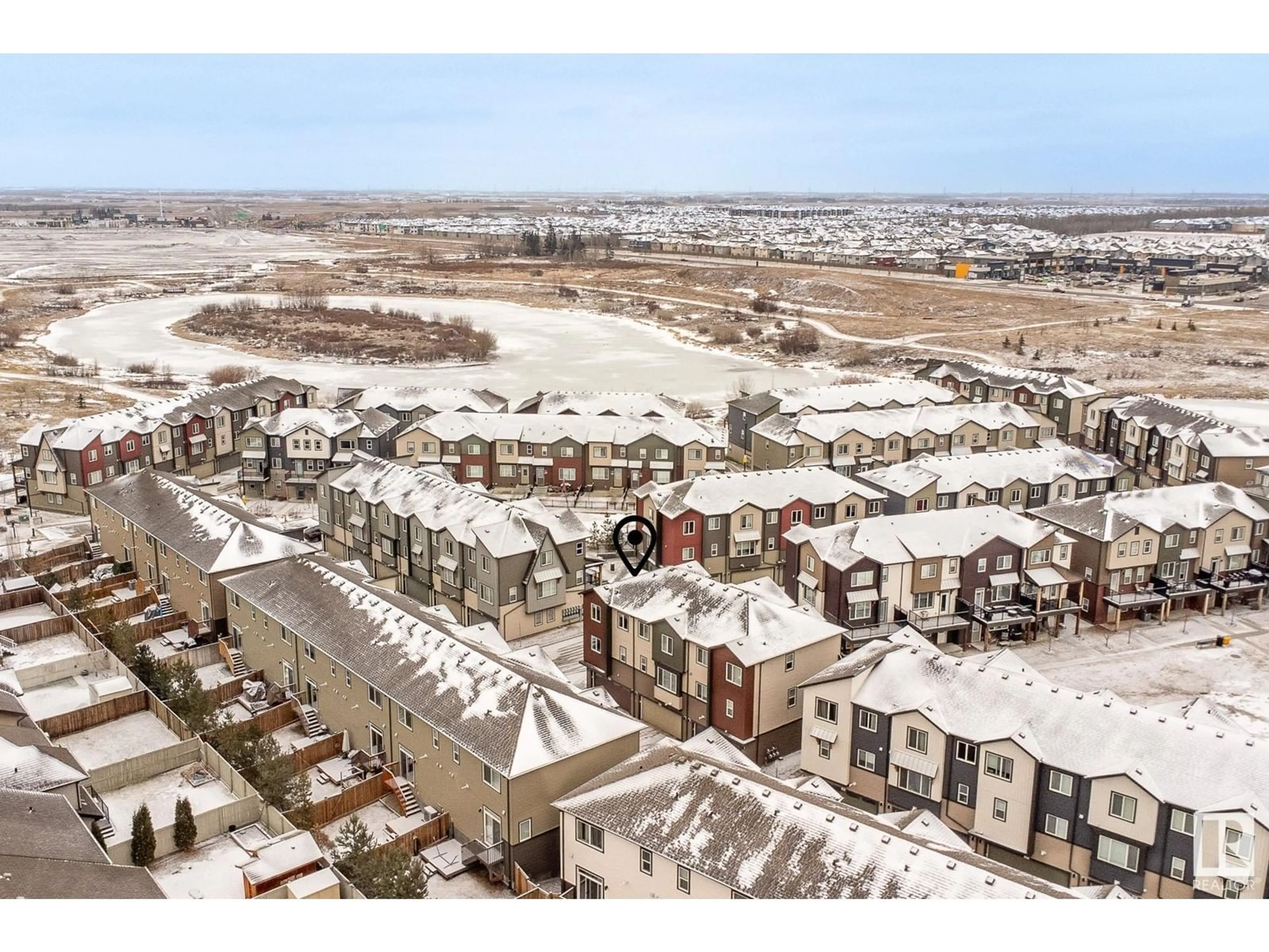 A pic from outside/outdoor area/front of a property/back of a property/a pic from drone, unknown for #38 16903 68 ST NW, Edmonton Alberta T5Z0R1