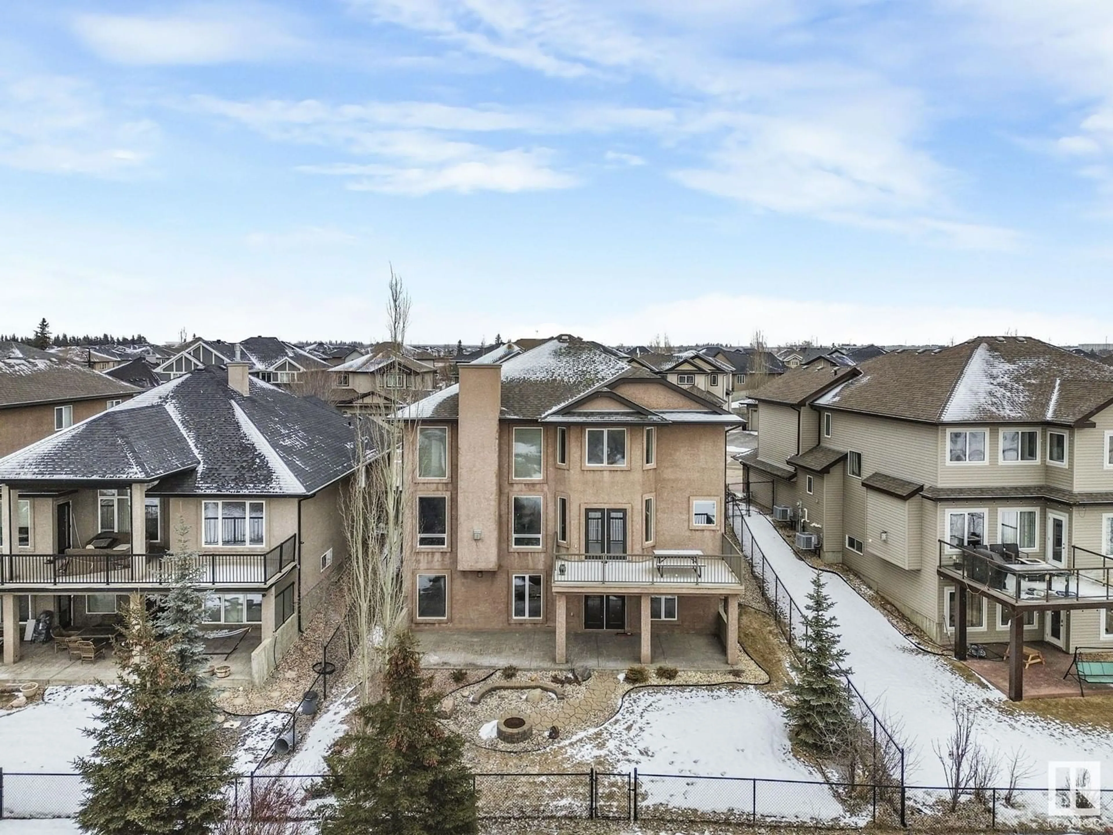 A pic from outside/outdoor area/front of a property/back of a property/a pic from drone, city buildings view from balcony for 1516 ADAMSON VIEW VW SW, Edmonton Alberta T6W0V4