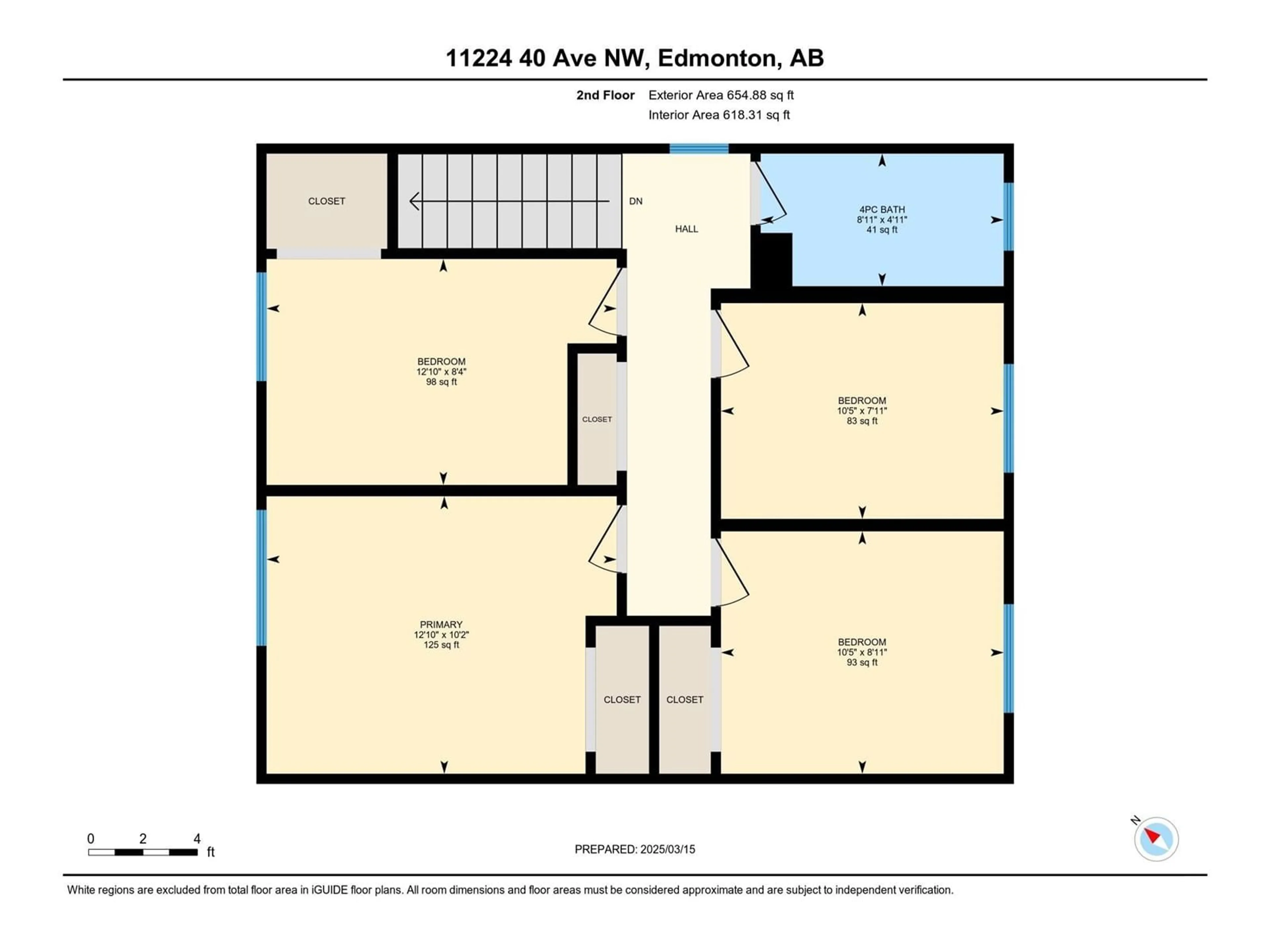 Floor plan for 11224 40 AV NW, Edmonton Alberta T6J0R2