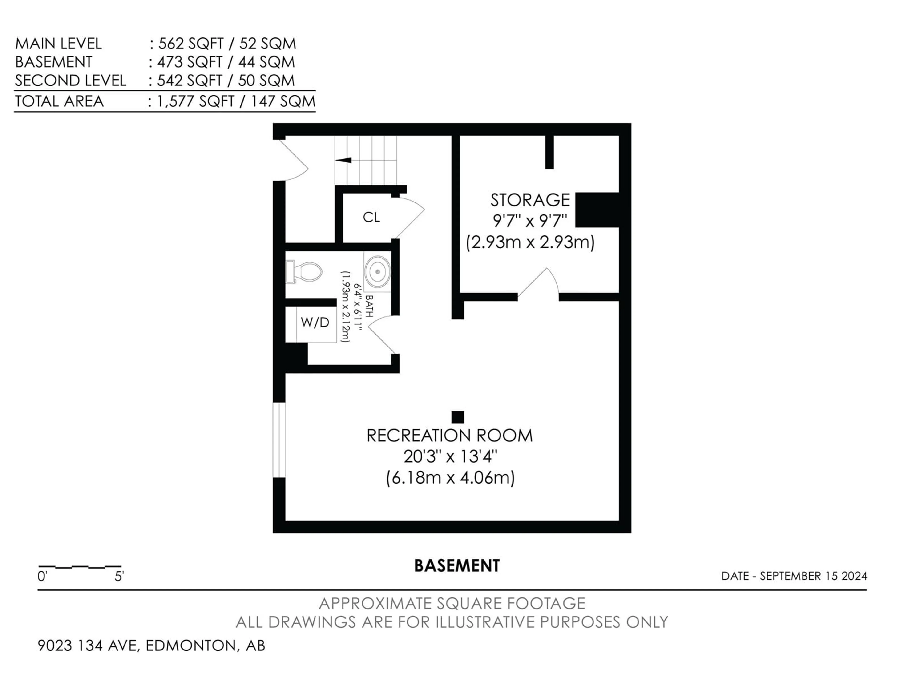 Floor plan for 9023 134 AV NW NW, Edmonton Alberta T5E1H5