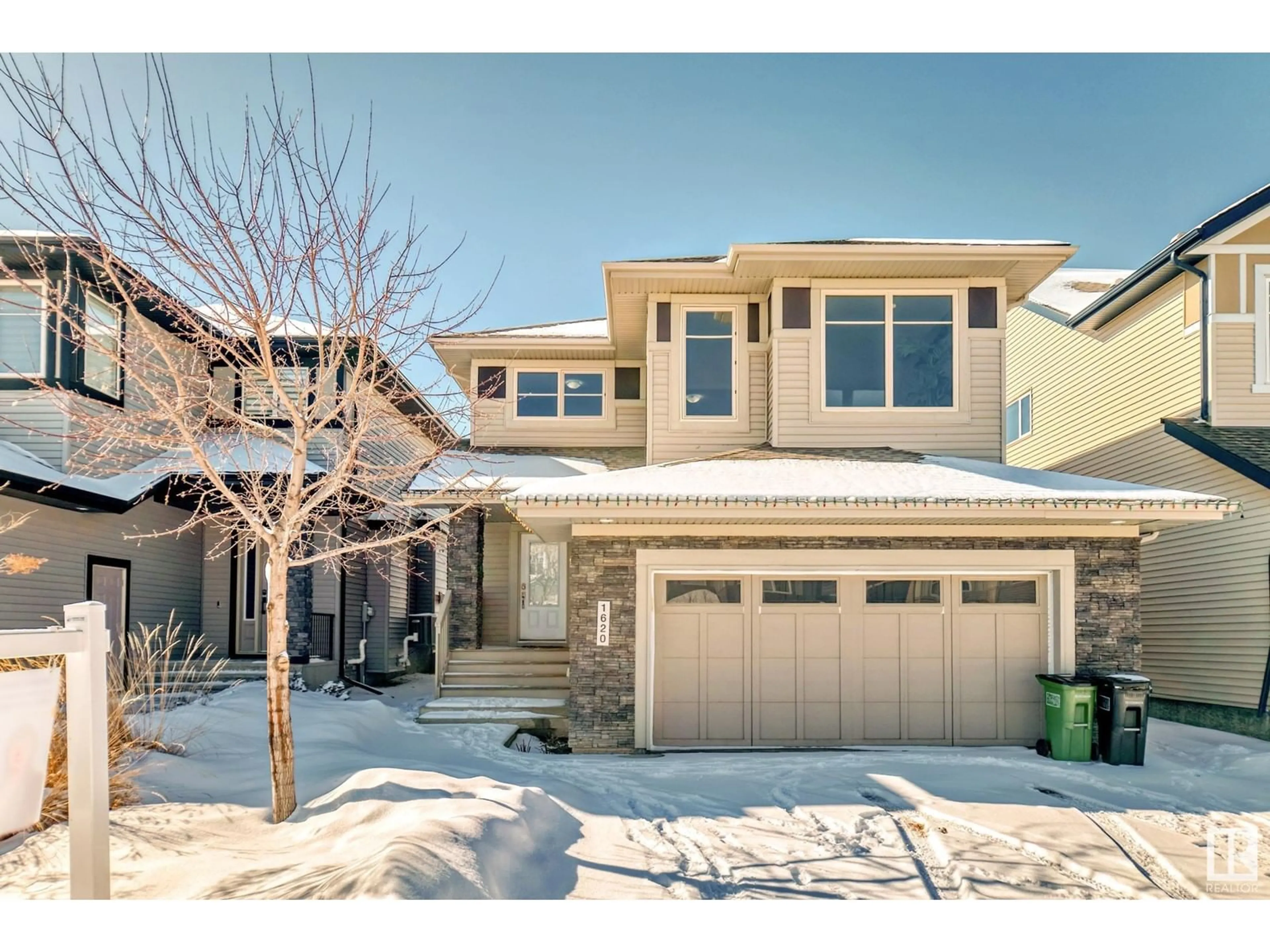 Home with brick exterior material, street for 1620 AINSLIE LN SW, Edmonton Alberta T6W0H5