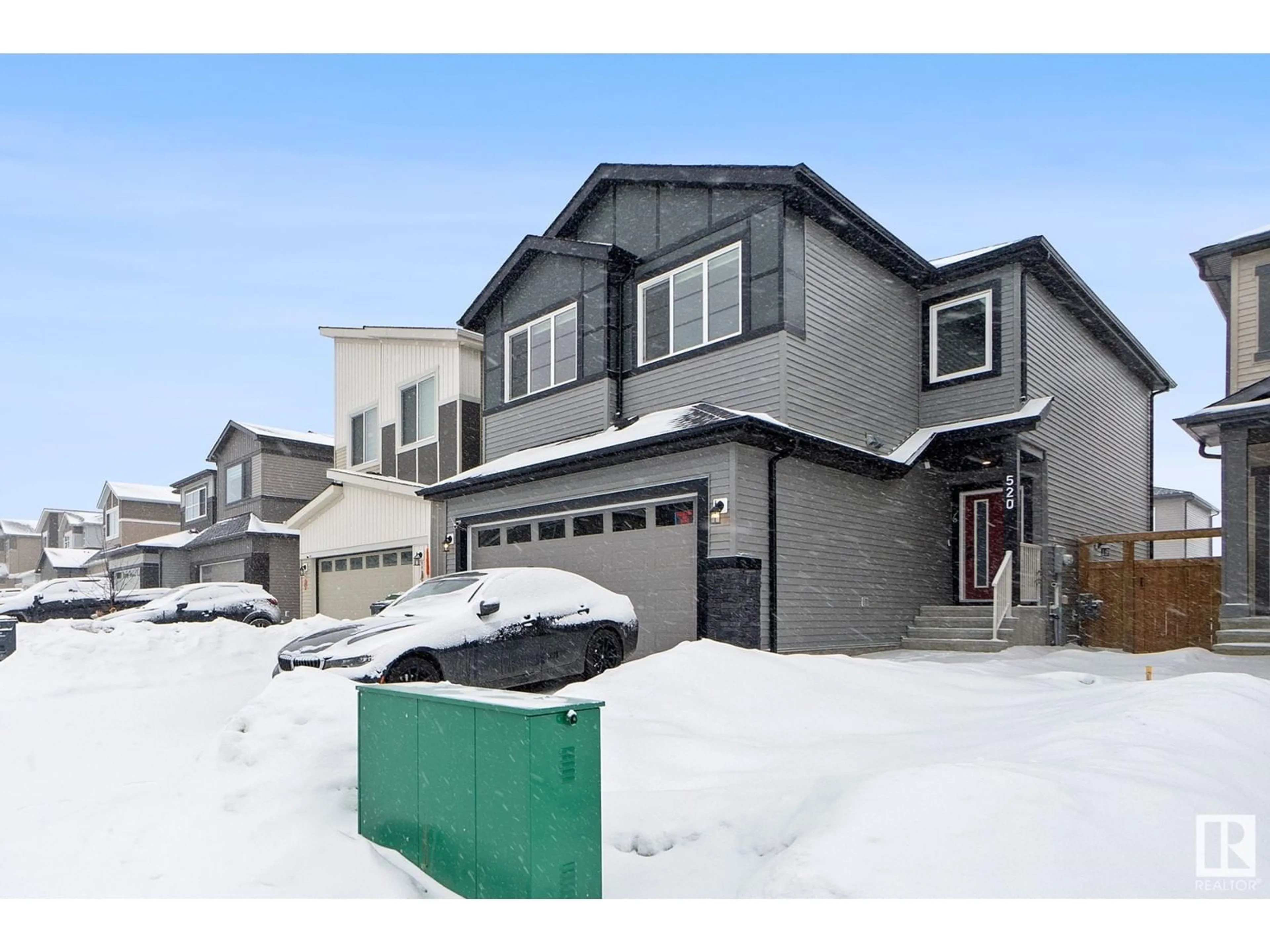 Home with vinyl exterior material, street for 520 BLUFF LANE, Leduc Alberta T9E1R5