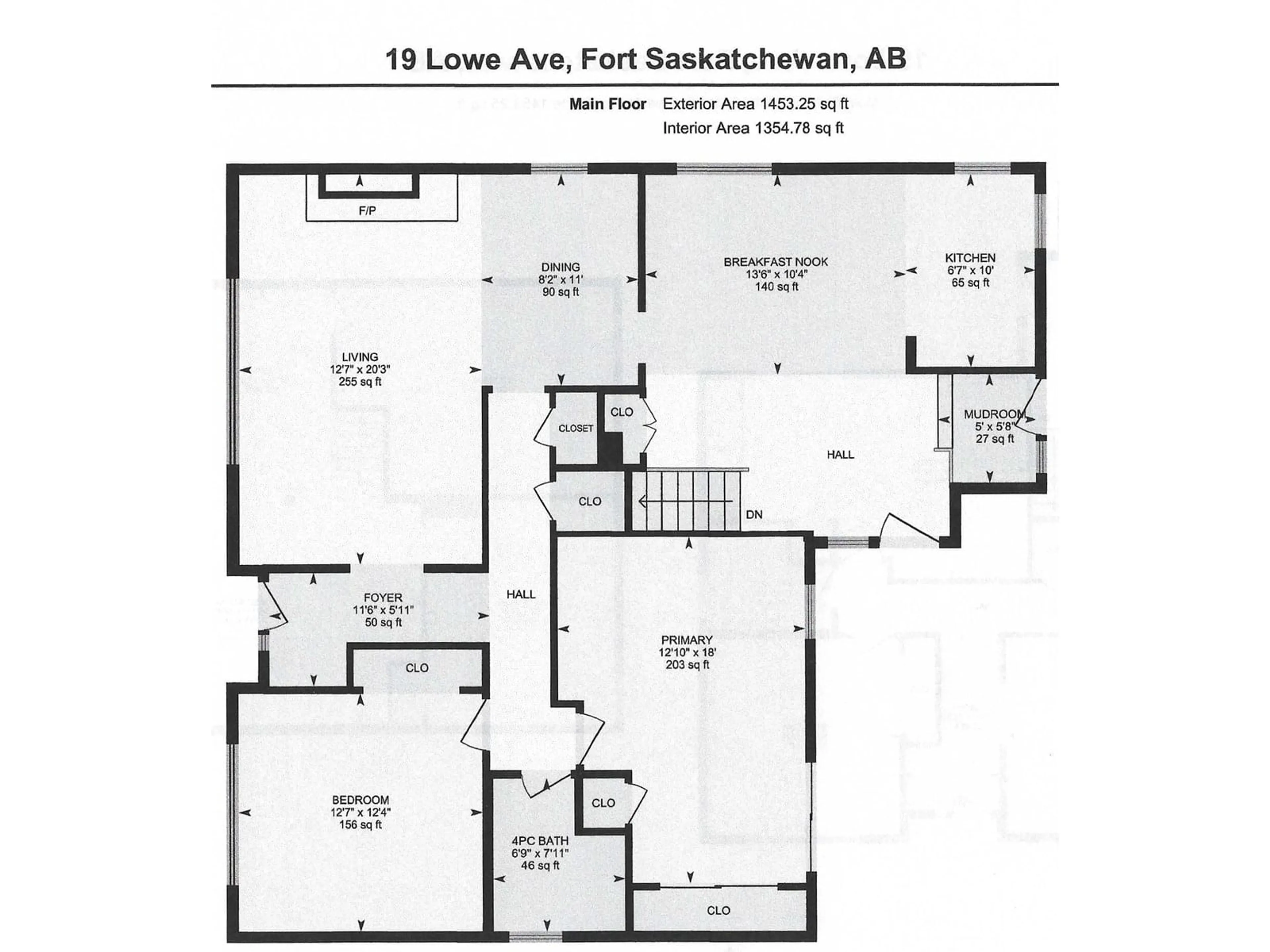 Floor plan for 19 LOWE AV, Fort Saskatchewan Alberta T8L2K9