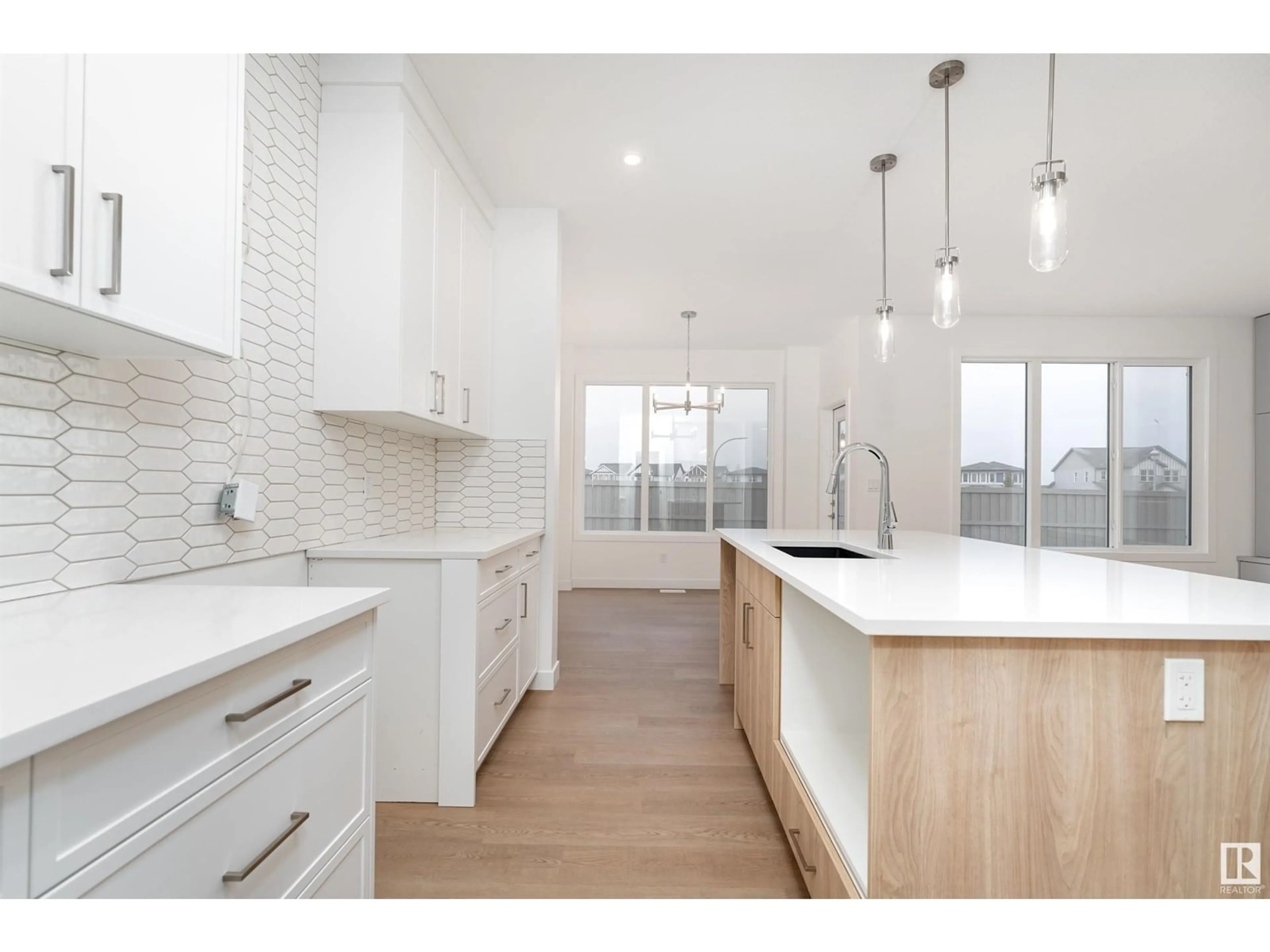 Open concept kitchen, unknown for 22128 94 AV, Edmonton Alberta T5T7T1