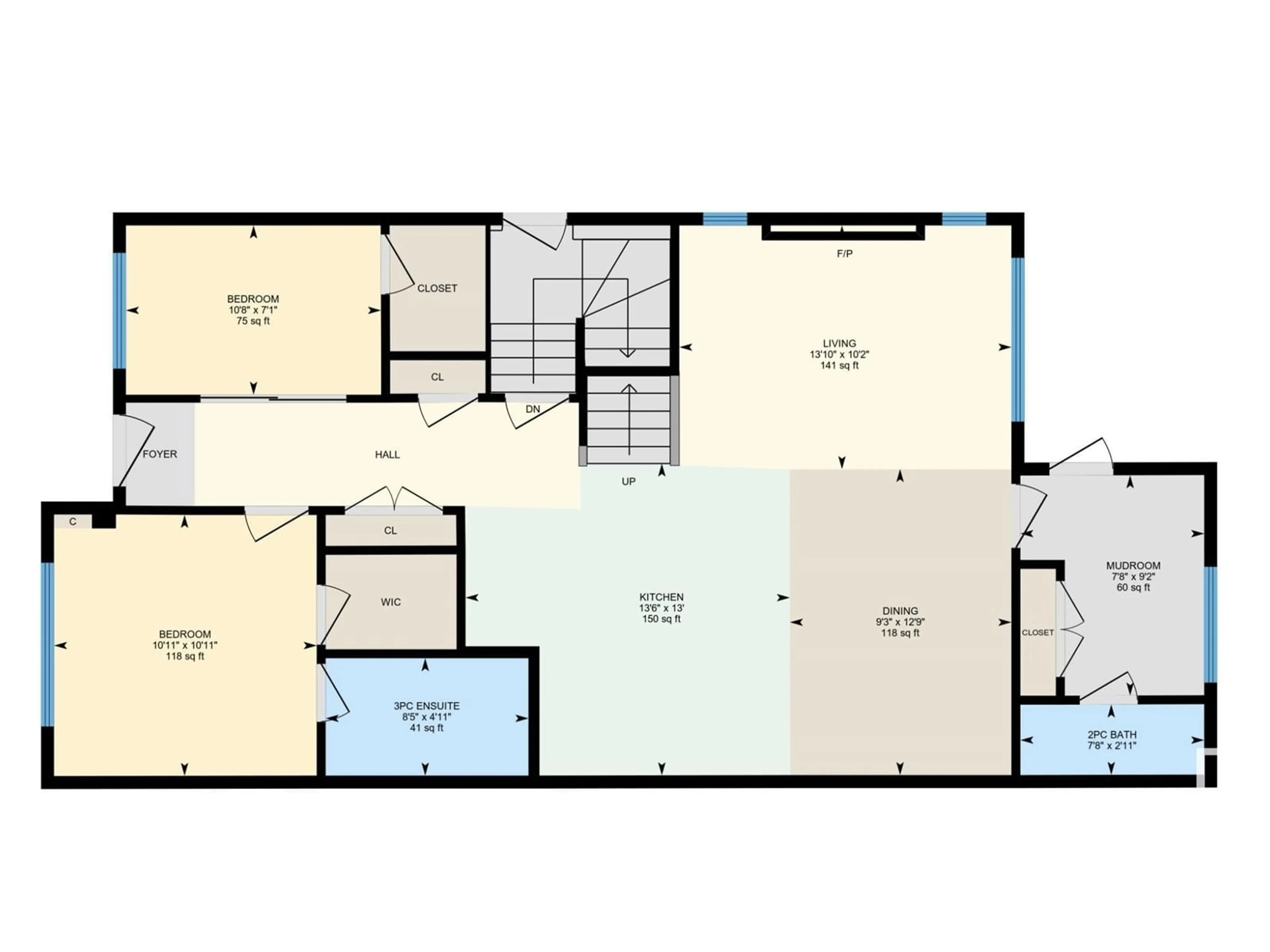 Floor plan for SW - 6113 CRAWFORD DR, Edmonton Alberta T6W4L7