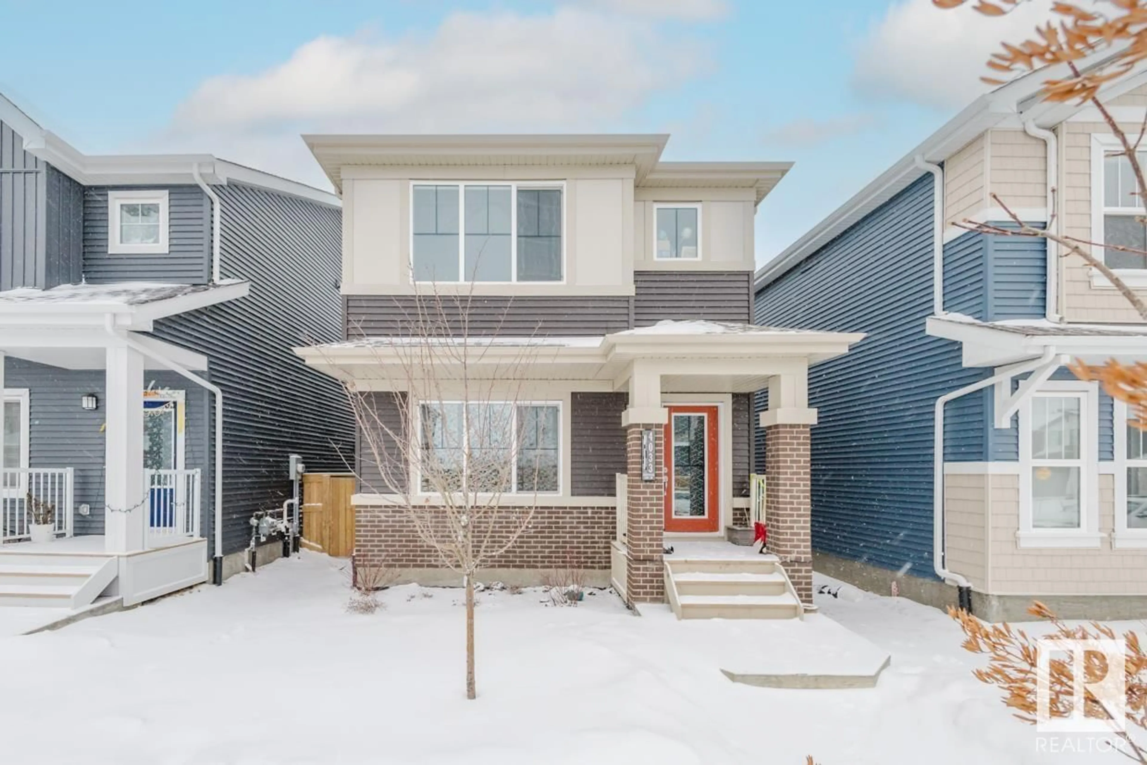 Home with brick exterior material, street for 4033 HAWTHORN LINK LI SW, Edmonton Alberta T6X2Y8