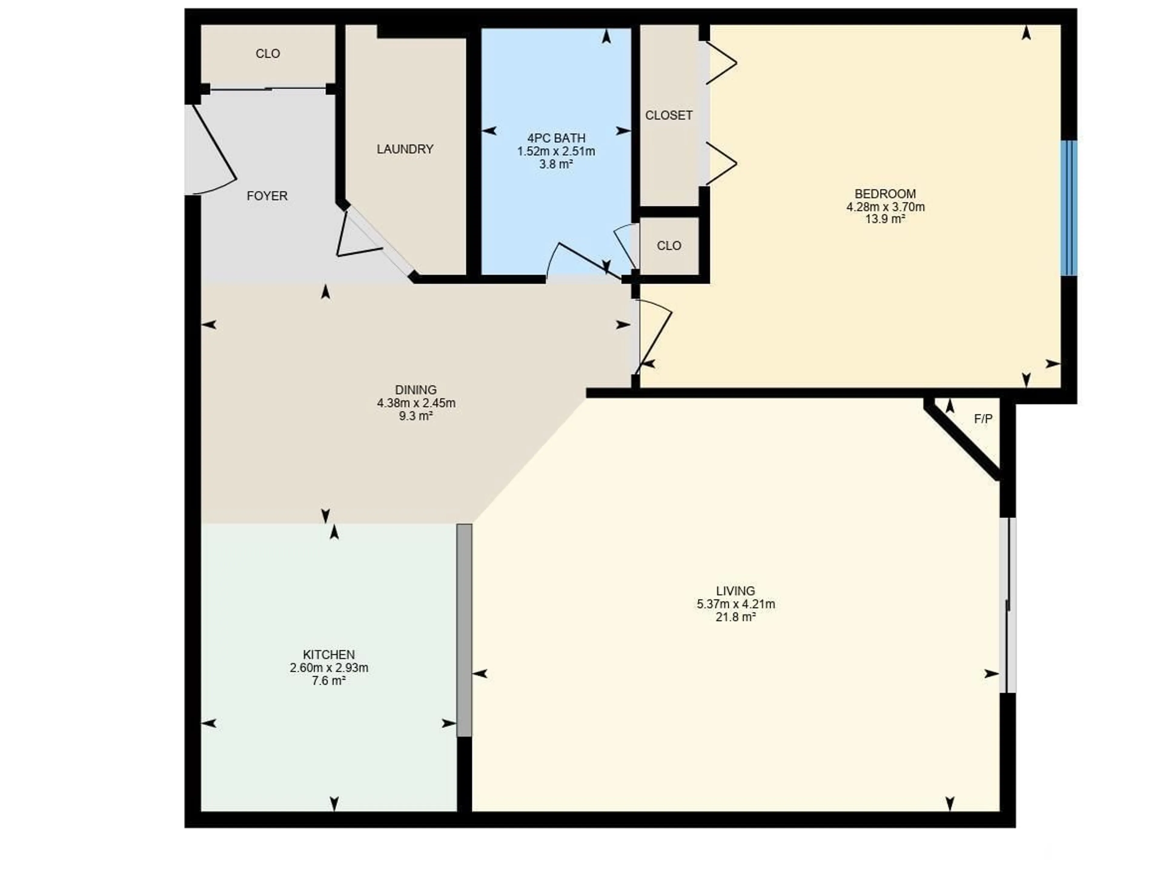 Floor plan for #304 2503 Hanna CR NW, Edmonton Alberta T6R0H1