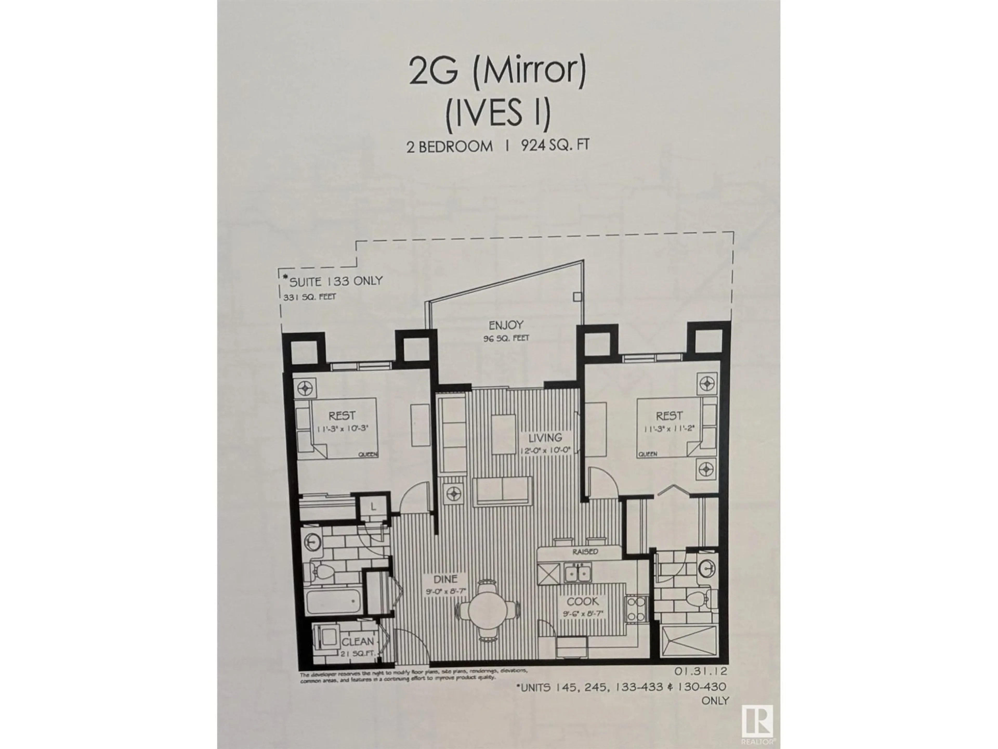 Floor plan for 308 - 333 AMBLESIDE LINK, Edmonton Alberta T6W0V3