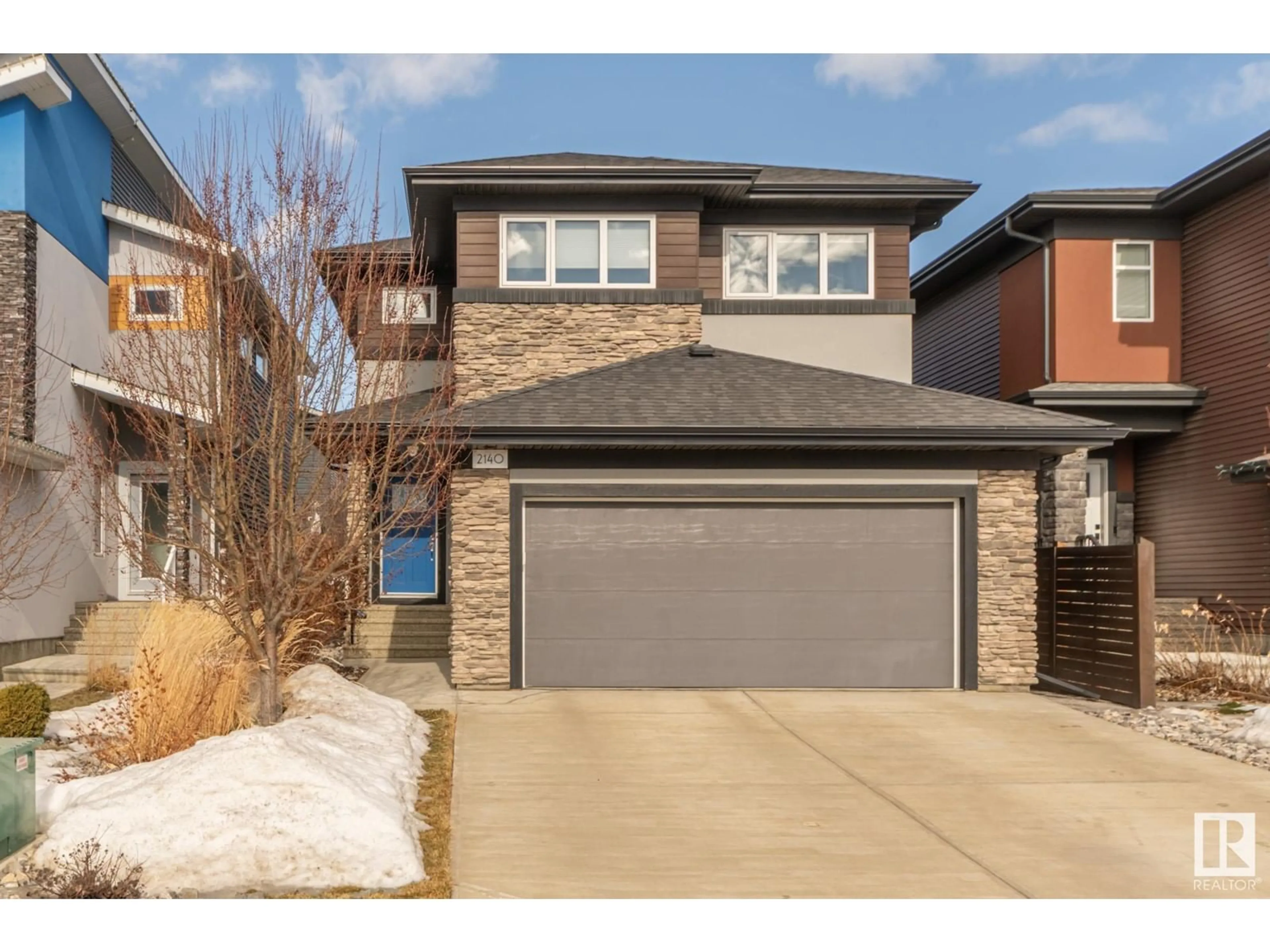Home with brick exterior material, street for 2140 KOSHAL WY, Edmonton Alberta T6W3R9