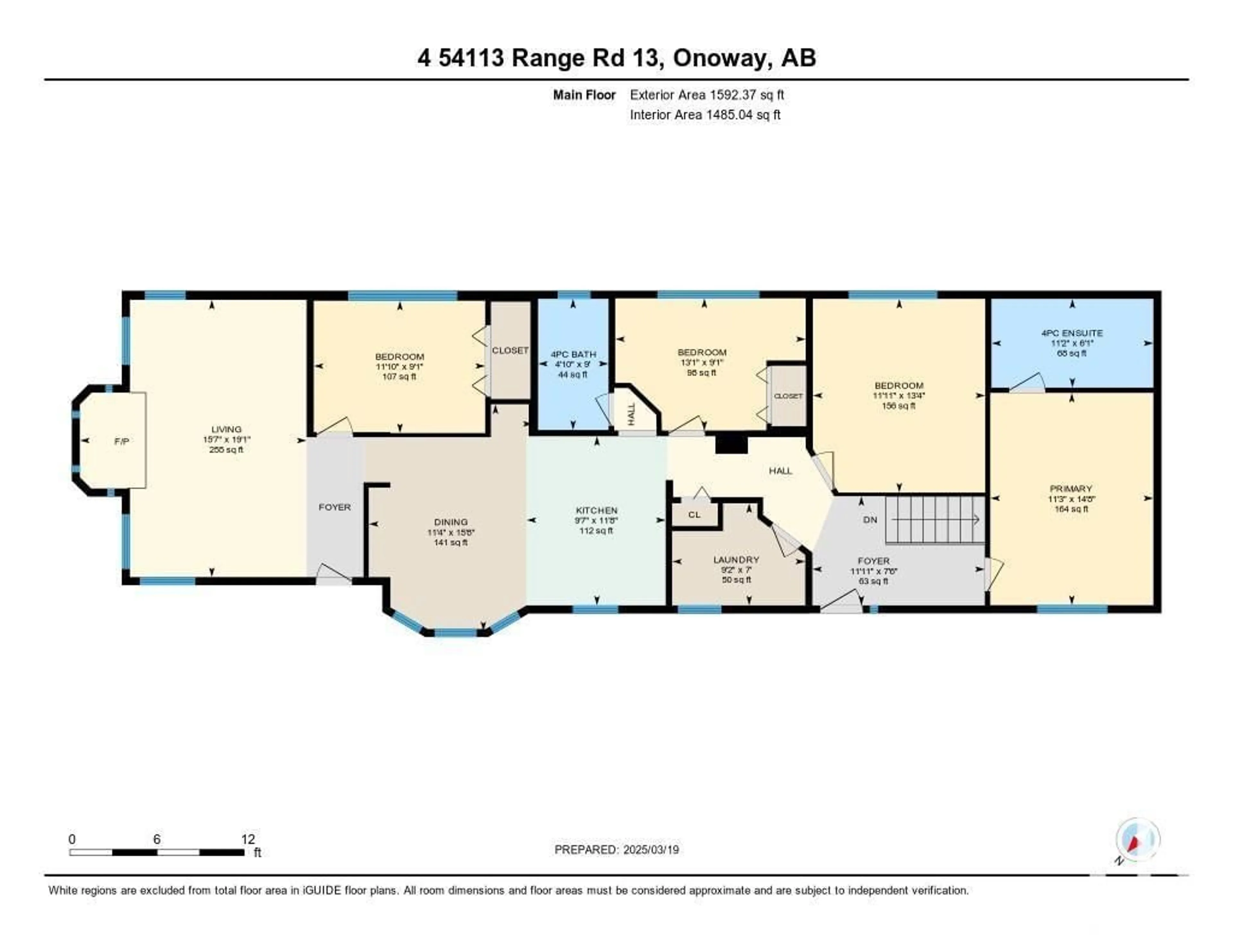 Floor plan for #4 - 54113 RGE ROAD 13, Rural Parkland County Alberta T7Y0J2