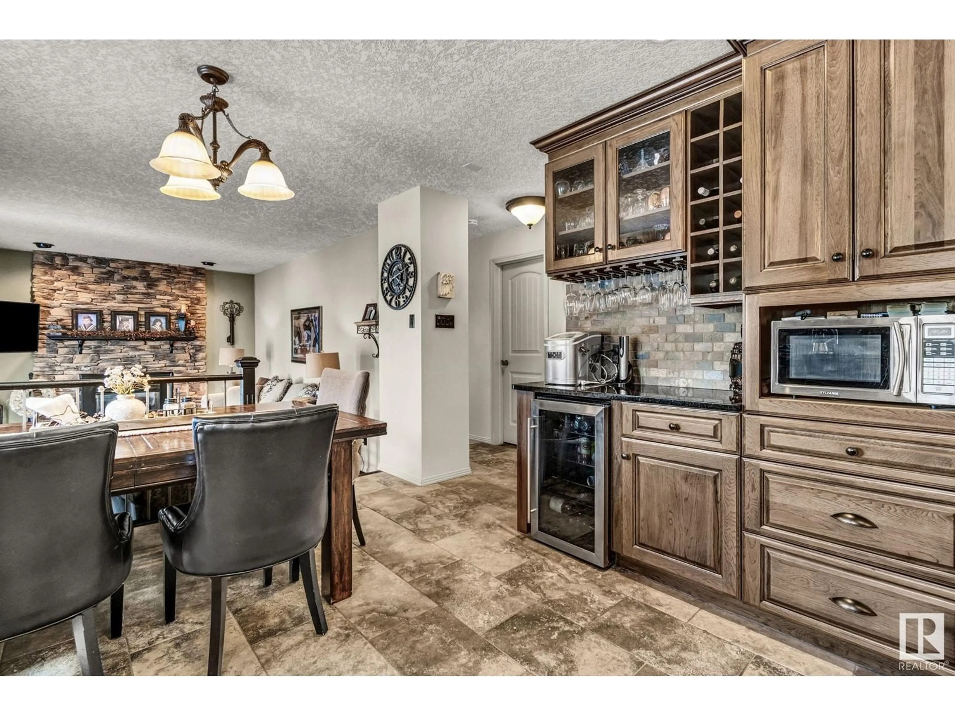 Open concept kitchen, ceramic/tile floor for 14 - 54006 RGE RD 274, Rural Parkland County Alberta T7X3S8